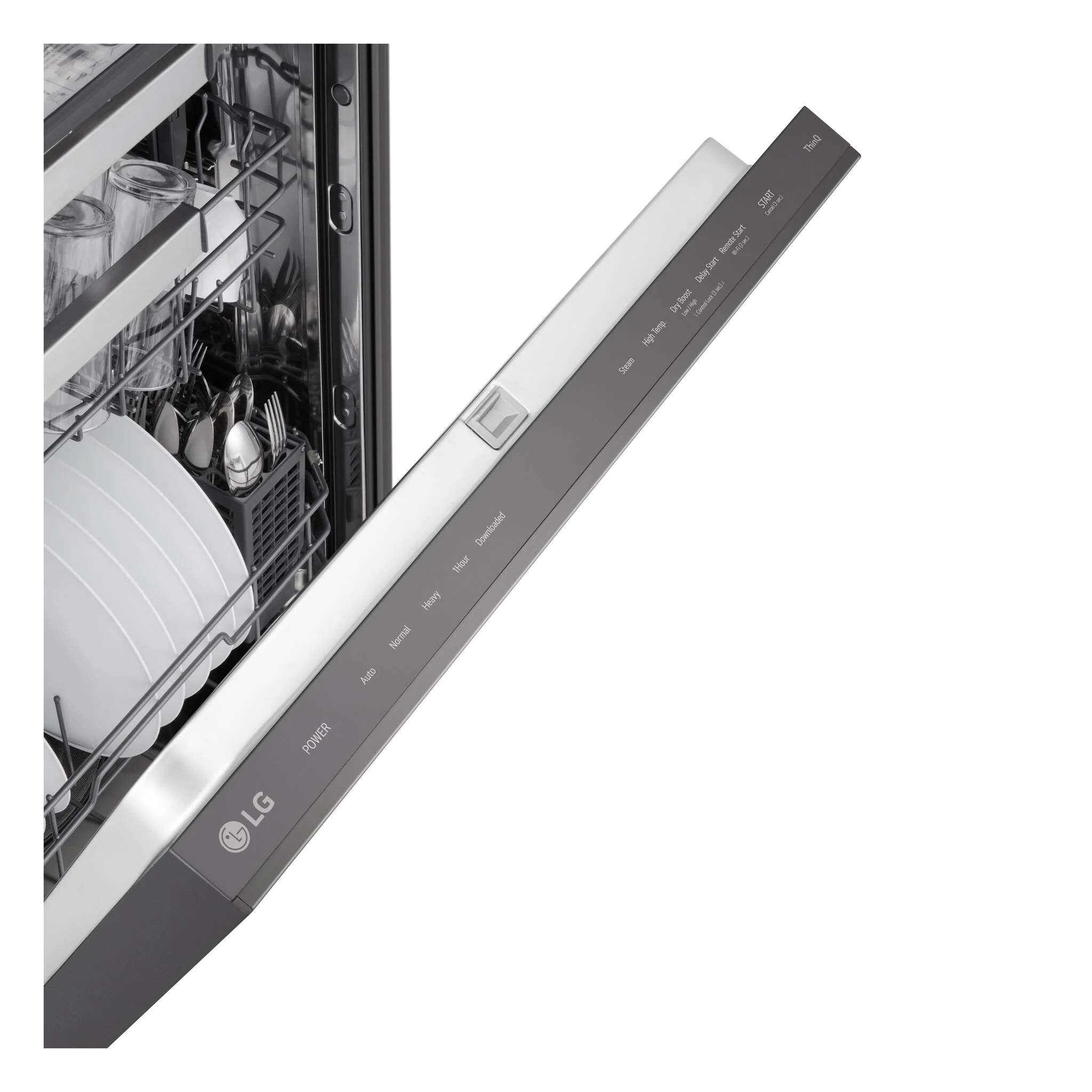 LG Smudge Resistant Black Stainless Steel 46dB Top Control Dishwasher with FlushFit™ Design, QuadWash® Pro and AutoVentDry™ - LDNPQ555D - Image 8