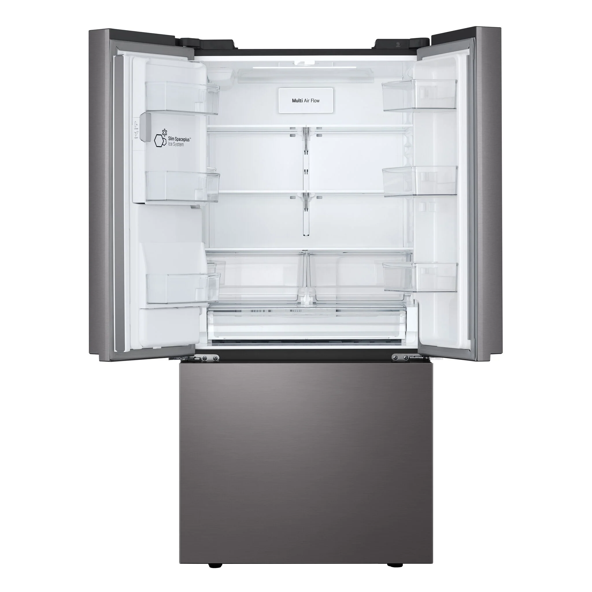 LG 33" 24.5 Cu. Ft. Smudge Resistant Black Stainless Steel French Door Refrigerator with ThinQ® Technology - LF25S6330D - Image 3