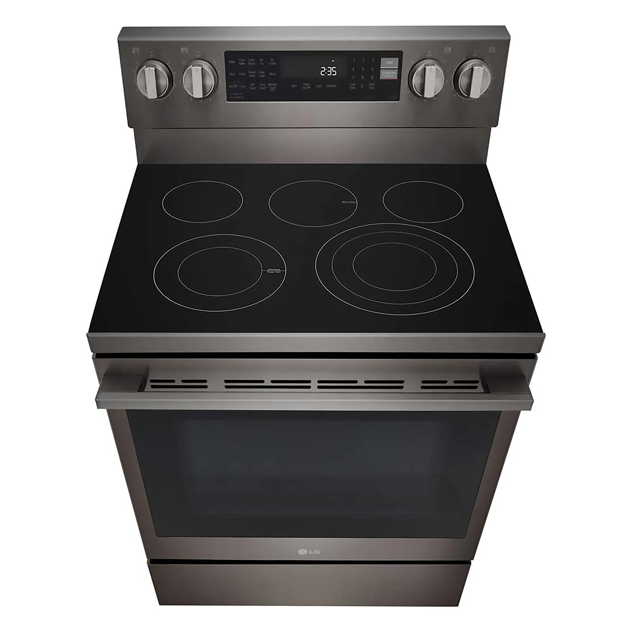 LG Smudge Resistant Black Stainless Steel Smart Electric Freestanding Range with Air Sous Vide (6.3 Cu.Ft) - LREN6325ZE - Image 4