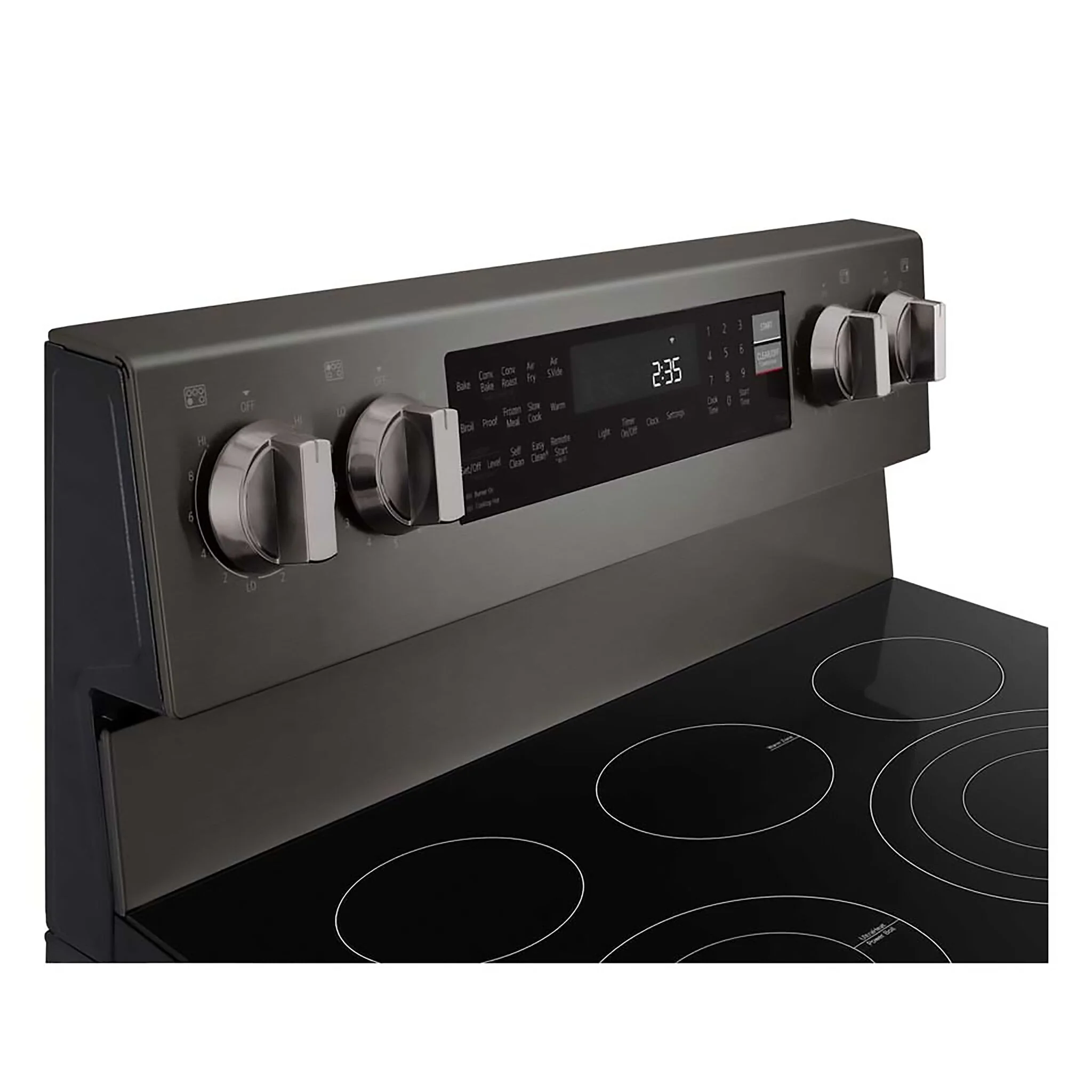 LG Smudge Resistant Black Stainless Steel Smart Electric Freestanding Range with Air Sous Vide (6.3 Cu.Ft) - LREN6325ZE - Image 6