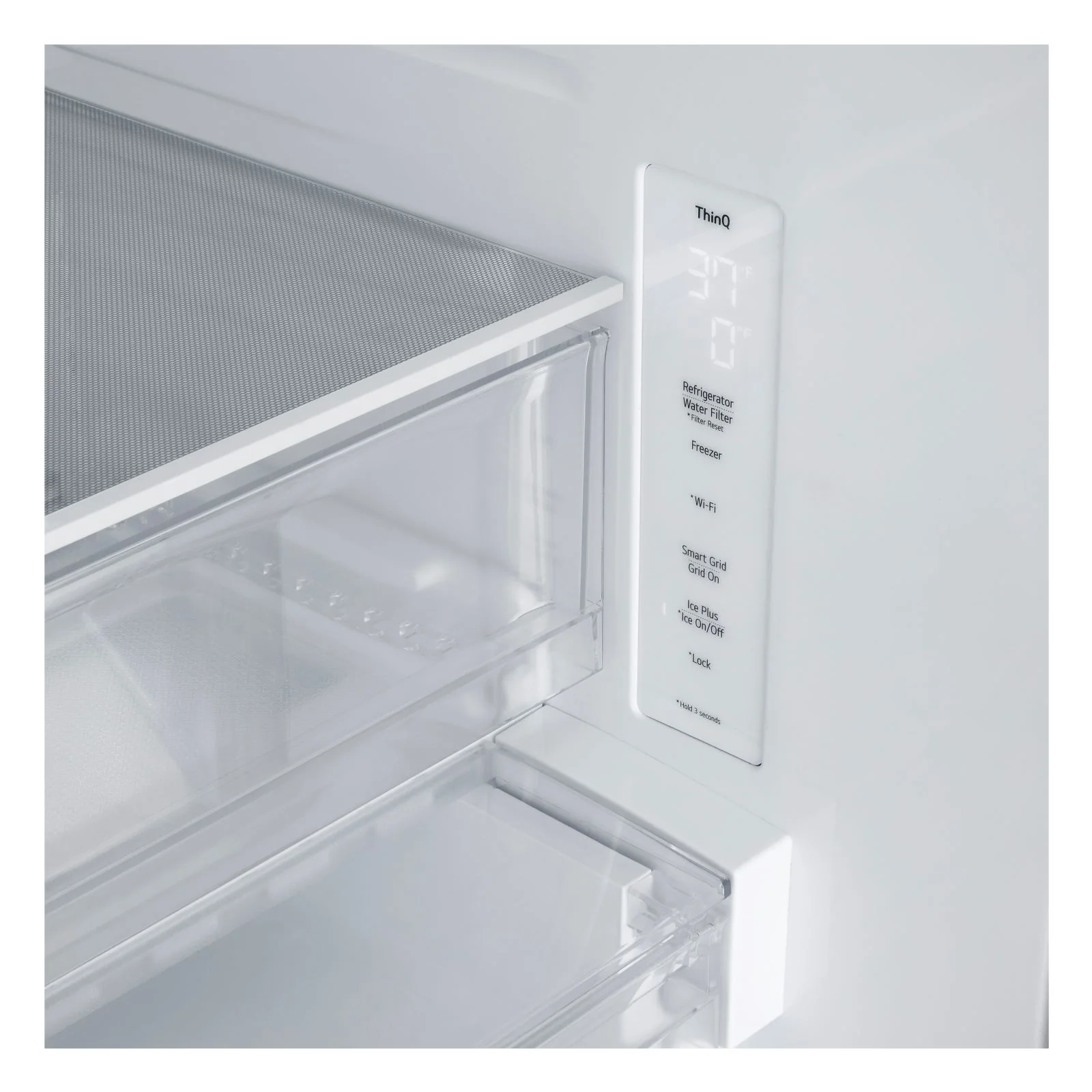 LG 33" 20.8 Cu. Ft. Smudge Resistant Stainless Steel Counter-Depth MAX™ French Door Refrigerator - LF21C6200S - Image 7