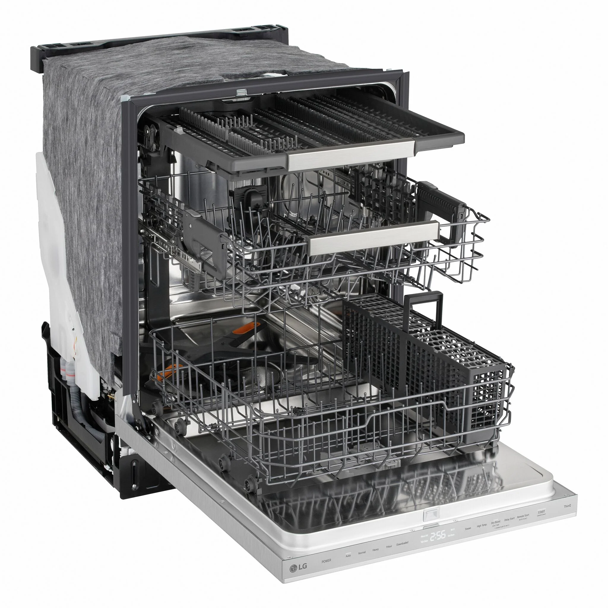 LG Smudge Resistant Stainless Steel 46dB Top Control Dishwasher with FlushFit™ Design, QuadWash® Pro and AutoVentDry™ - LDNPQ555S - Image 5