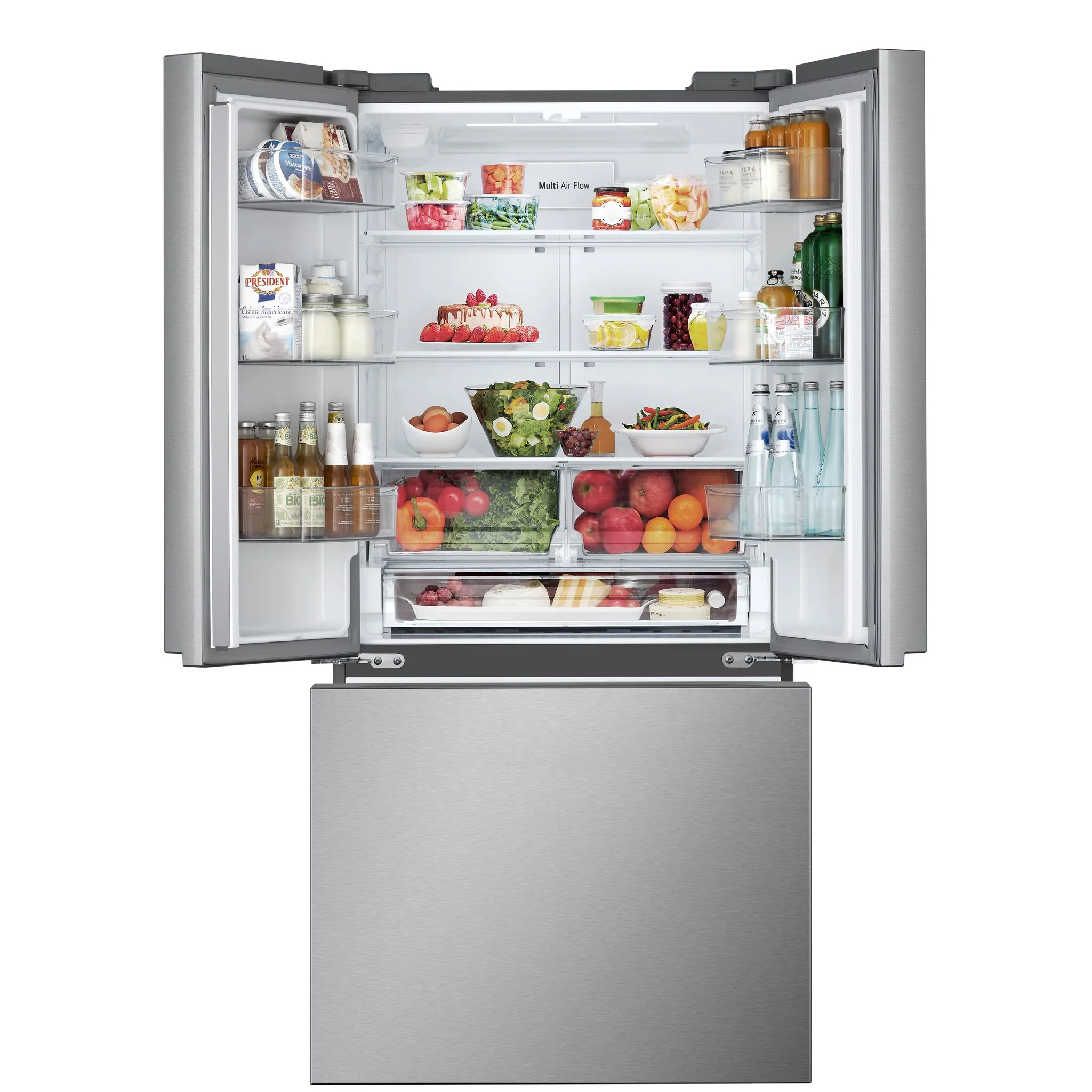 LG 33" 25 Cu. Ft. Smudge Resistant Stainless Steel French Door Refrigerator with Cool Guard - LF25S6200S - Image 2