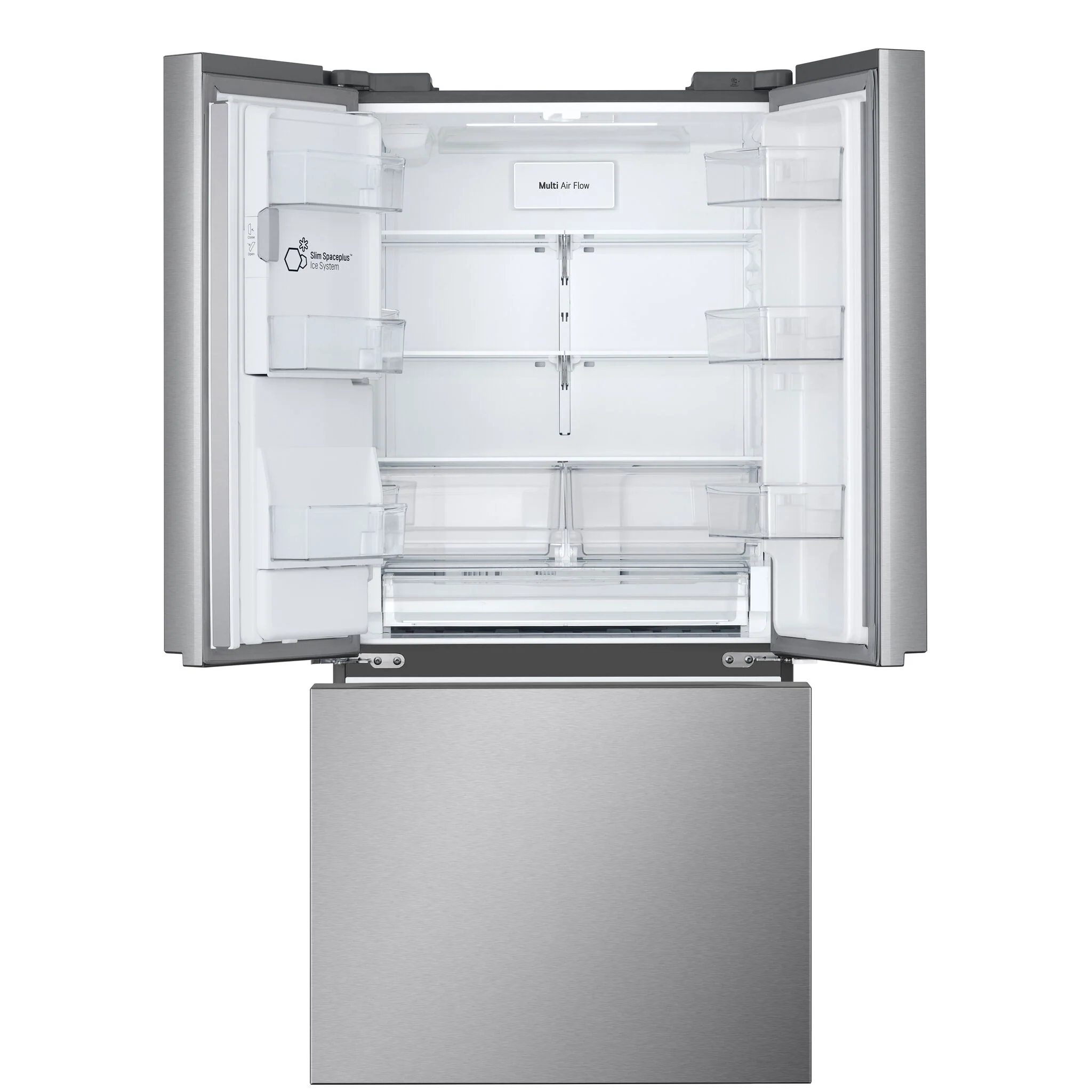 LG 33É 24.5 Cu. Ft. Smudge Resistant Stainless Steel French Door Refrigerator with ThinQ® Technology - LF25S6330S - Image 2