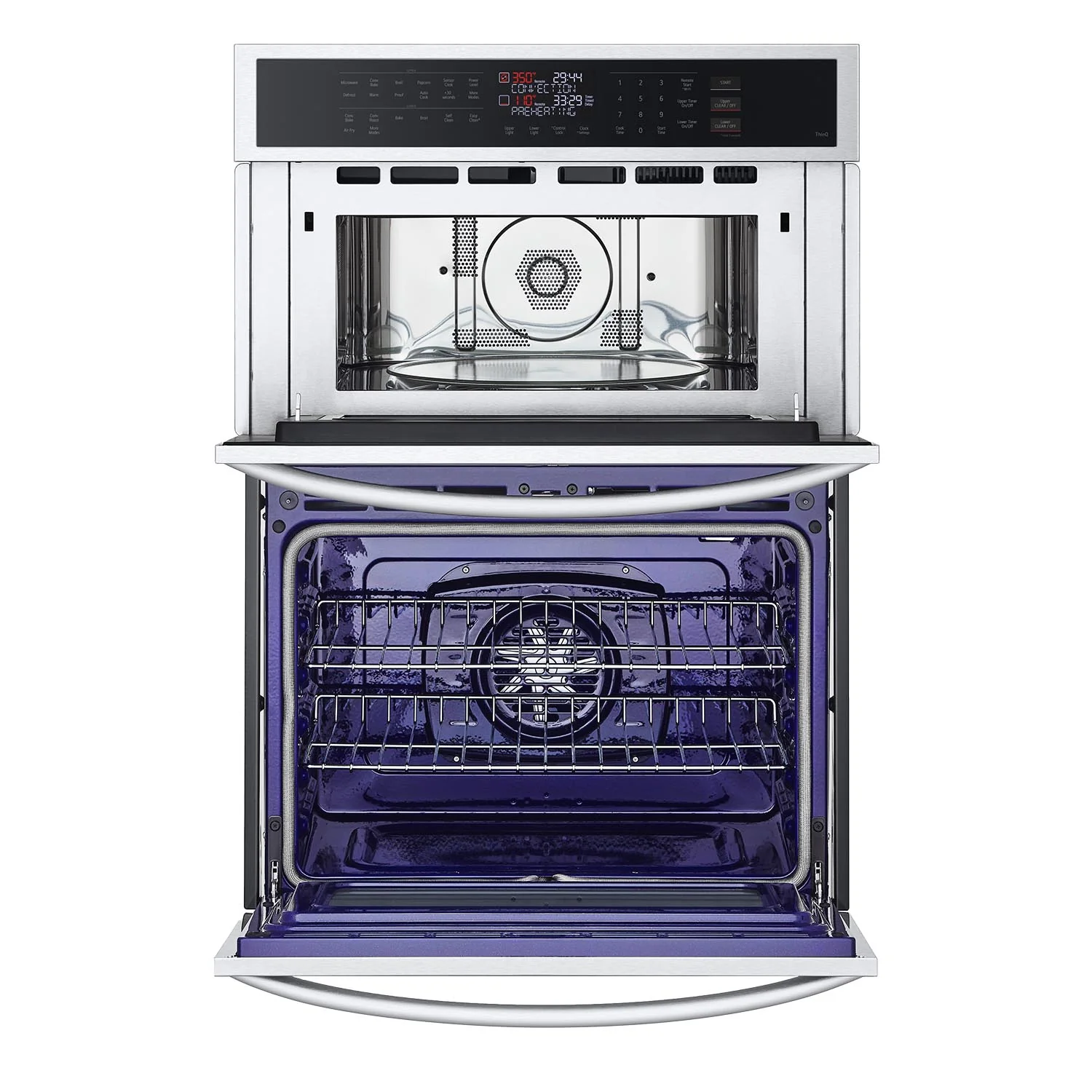 LG Smudge Resistant Stainless Steel Smart Combination Wall Oven with Fan Convection and Air Fry (6.4 Cu. Ft) - WCEP6423F - Image 2