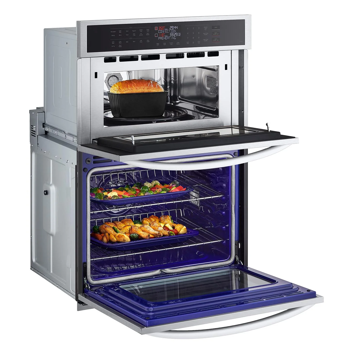 LG Smudge Resistant Stainless Steel Smart Combination Wall Oven with Fan Convection and Air Fry (6.4 Cu. Ft) - WCEP6423F - Image 7