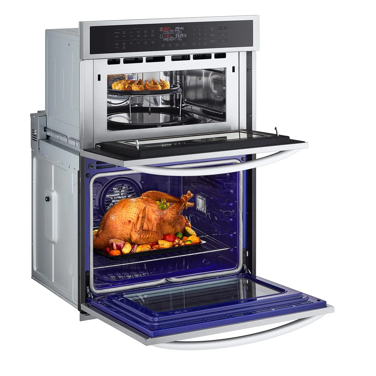 LG Smudge Resistant Stainless Steel Smart Combination Wall Oven with Fan Convection and Air Fry (6.4 Cu. Ft) - WCEP6423F - Image 8