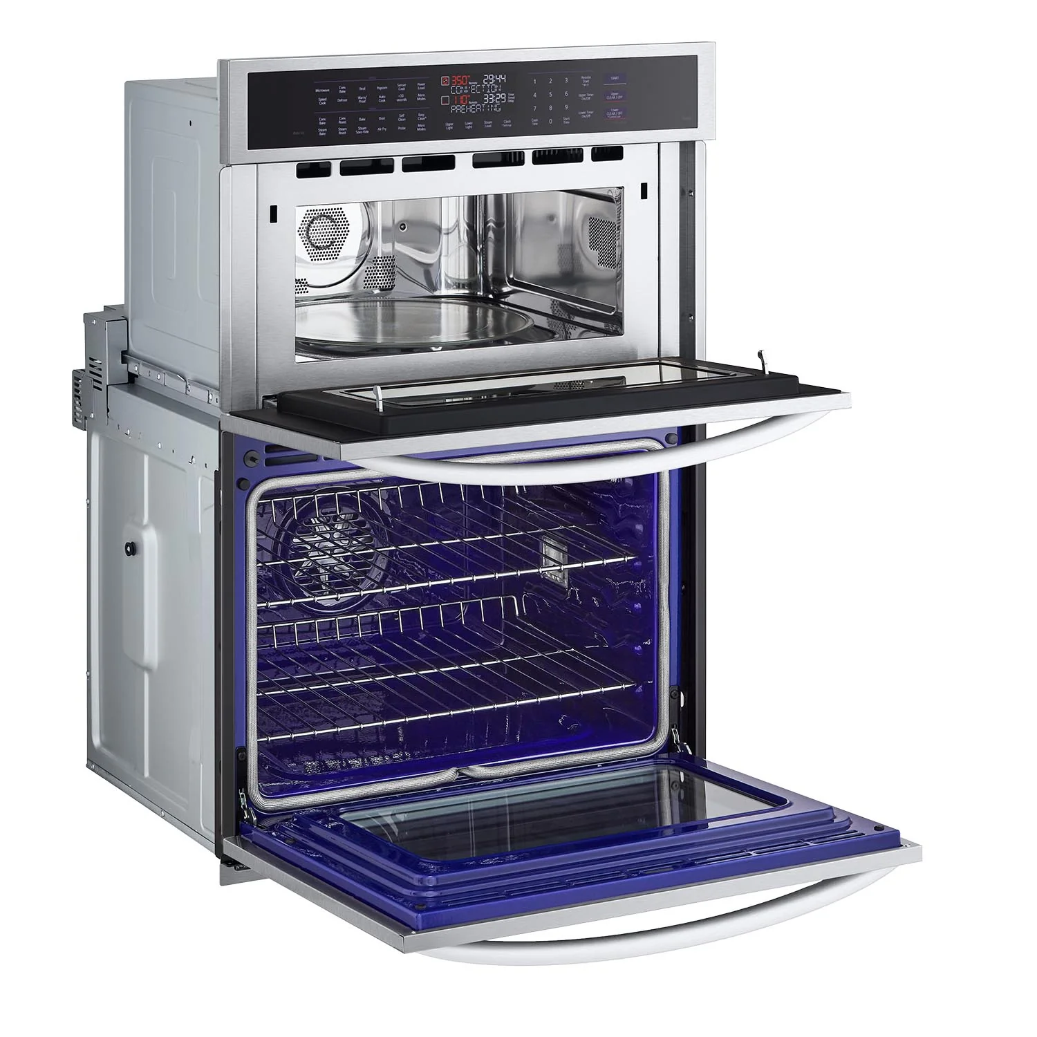 LG Smudge Resistant Stainless Steel Smart Combination Wall Oven with True Convection, InstaView®, Air Fry, Steam Sous Vide (6.4 Cu. Ft) - WCEP6427F - Image 7