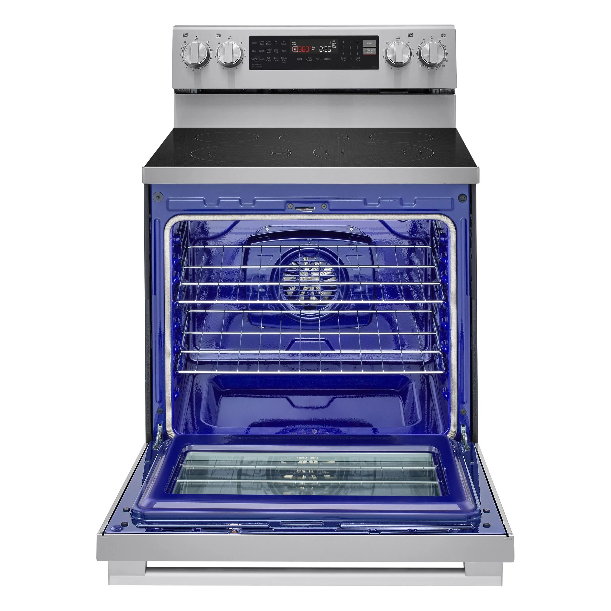 LG Smudge Resistant Stainless Steel Smart Electric Freestanding Range with Air Sous Vide (6.3 Cu.Ft) - LREN6325XE - Image 2