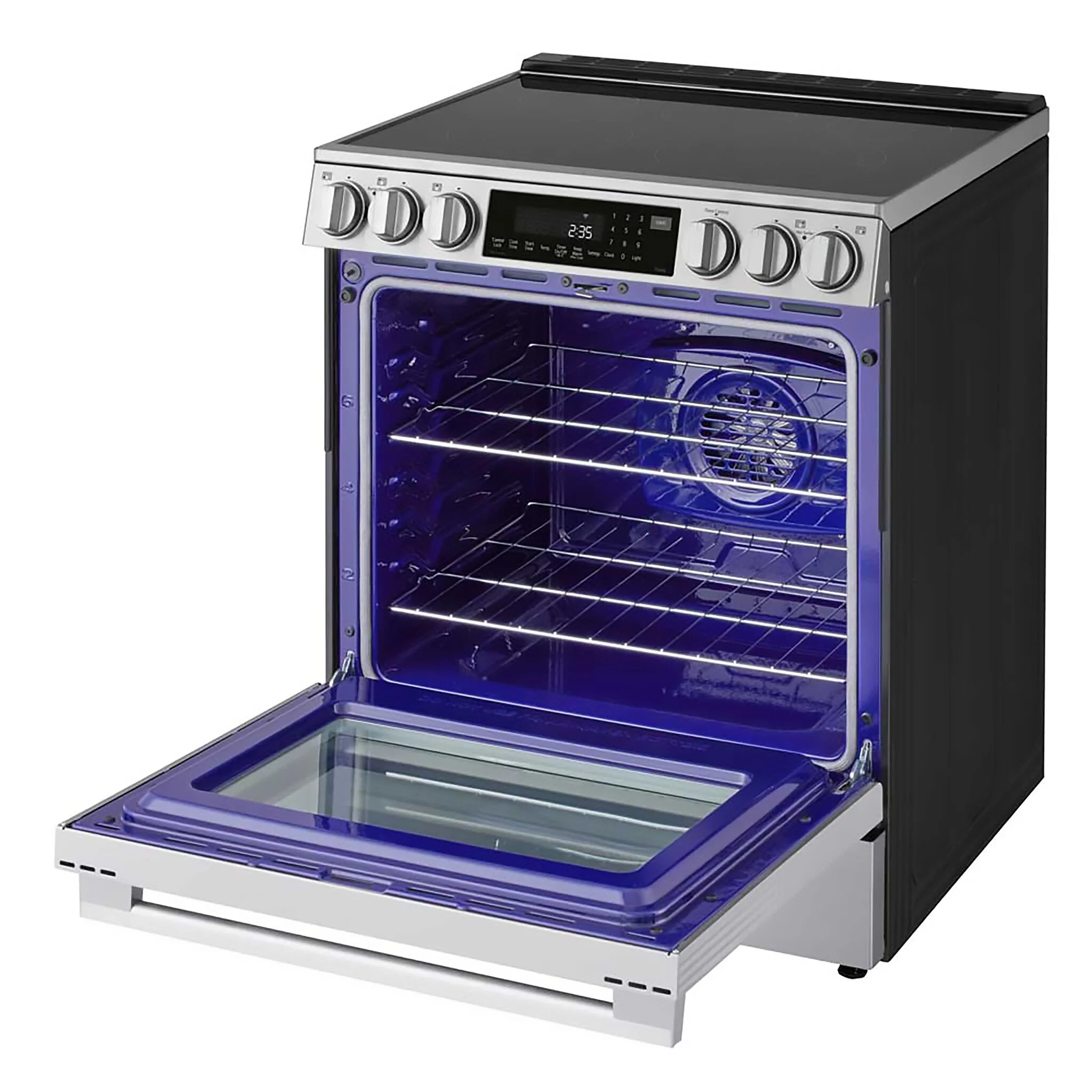 LG Smudge Resistant Stainless Steel Smart Electric Slide-In Range with Air Sous Vide (6.3 Cu.Ft) - LSEL6337XE - Image 3