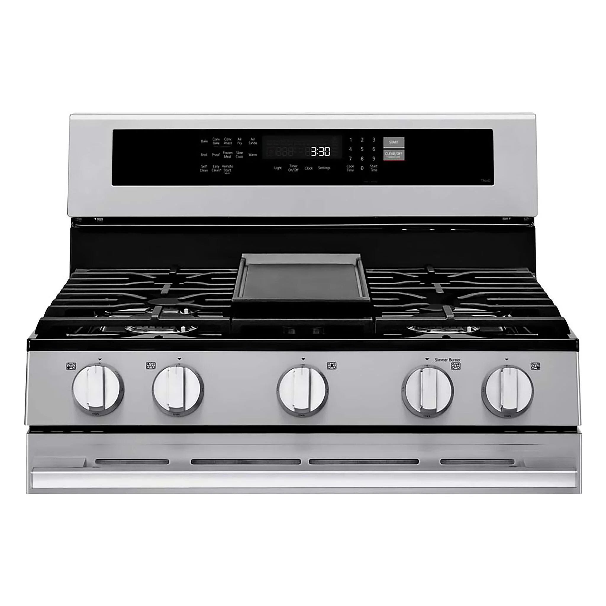 LG Smudge Resistant Stainless Steel Smart Gas Freestanding Range with Air Fry (6.3 Cu.Ft) - LRGN6325X - Image 4