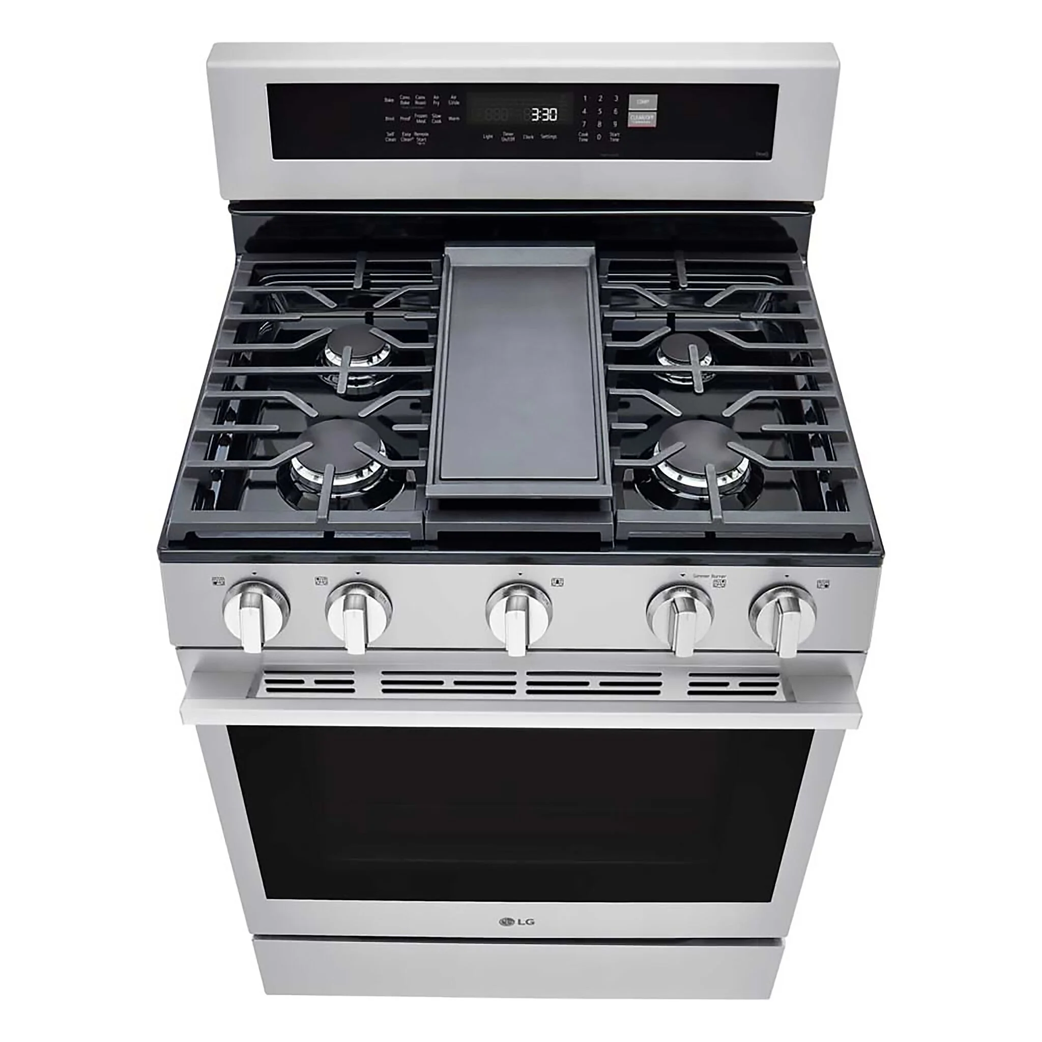 LG Smudge Resistant Stainless Steel Smart Gas Freestanding Range with Air Fry (6.3 Cu.Ft) - LRGN6325X - Image 6