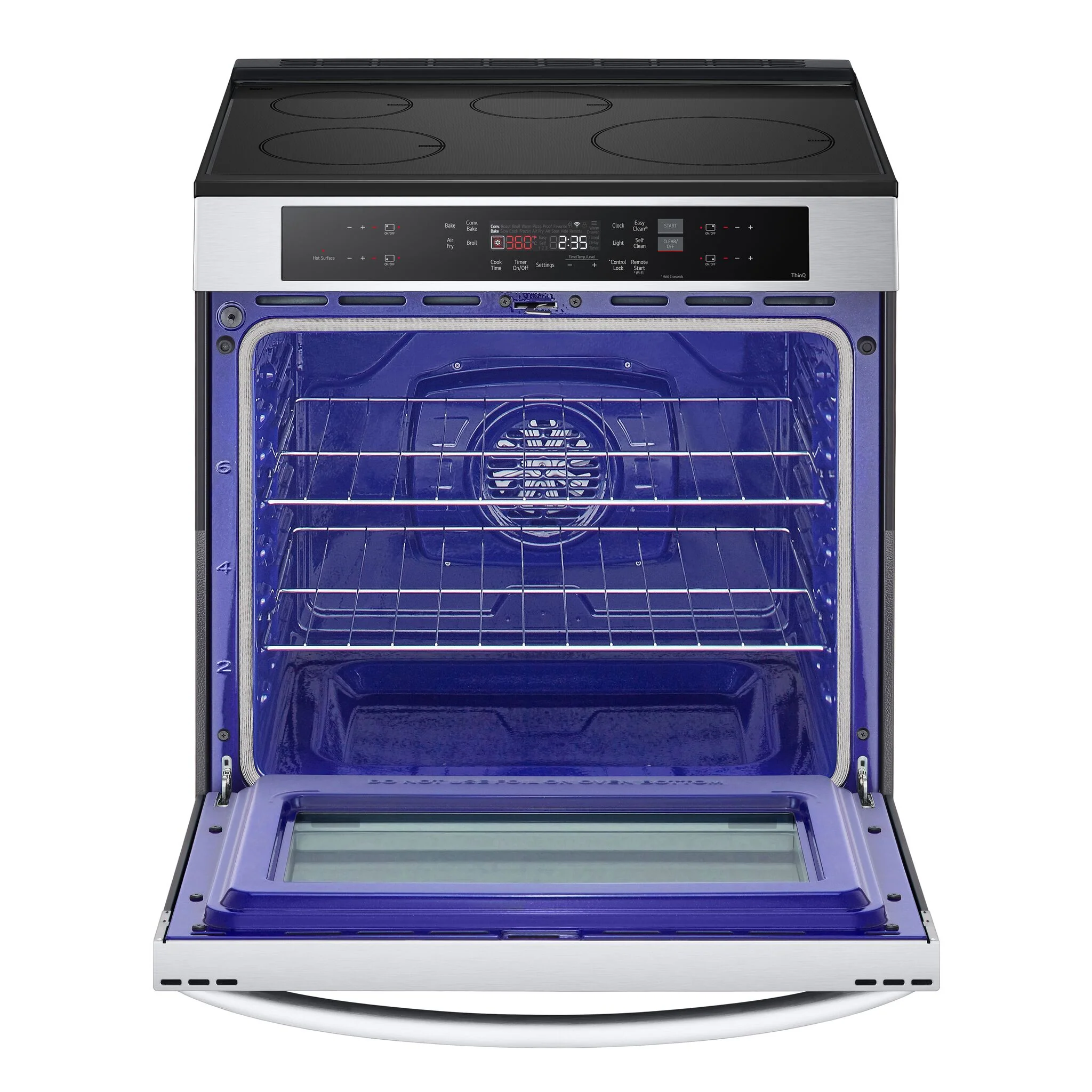 LG Smudge Resistant Stainless Steel Smart Induction Slide-in Range with True Convection and Air Fry (6.3 Cu.Ft) - LSIL6332FE - Image 2