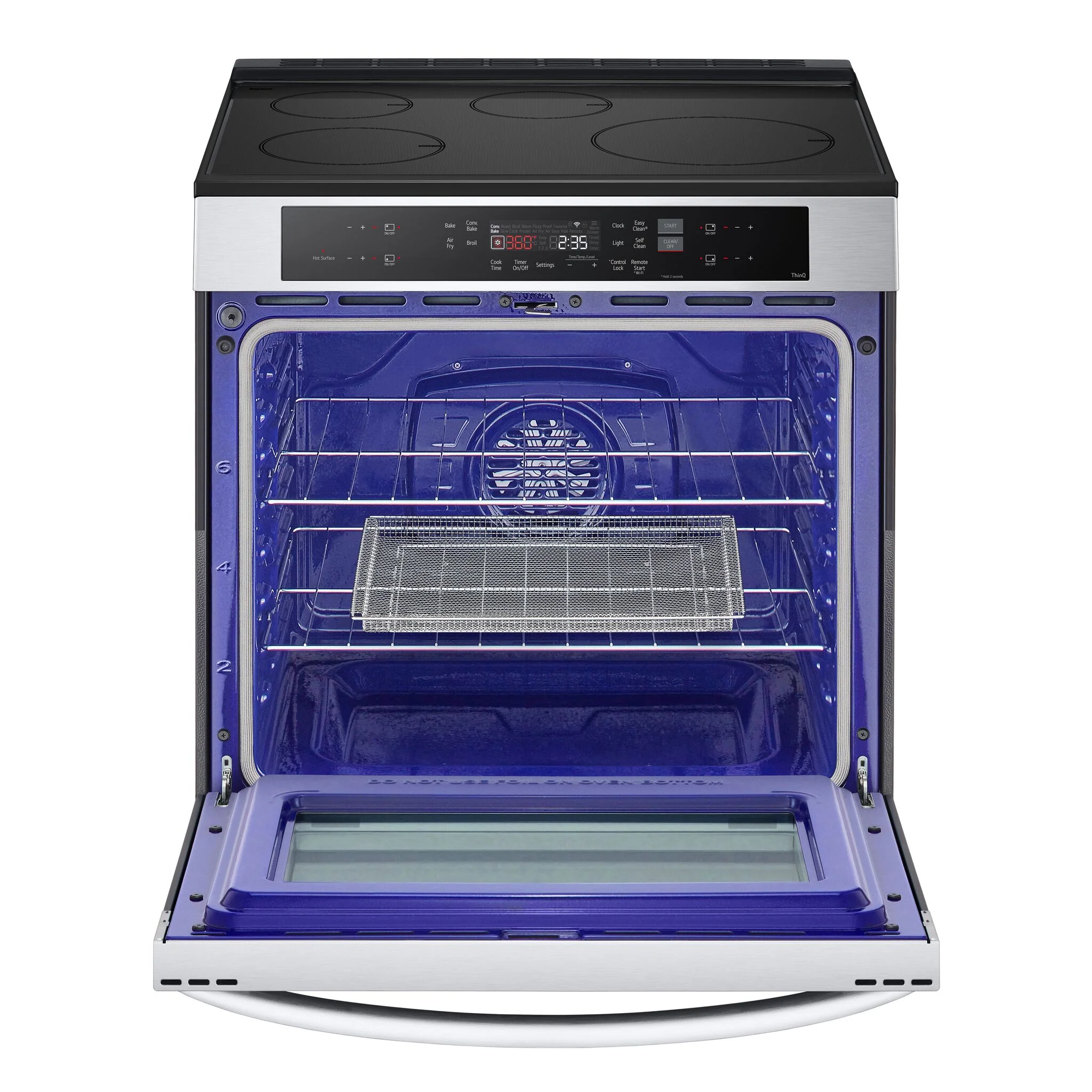 LG Smudge Resistant Stainless Steel Smart Induction Slide-in Range with True Convection and Air Fry (6.3 Cu.Ft) - LSIL6332FE - Image 3