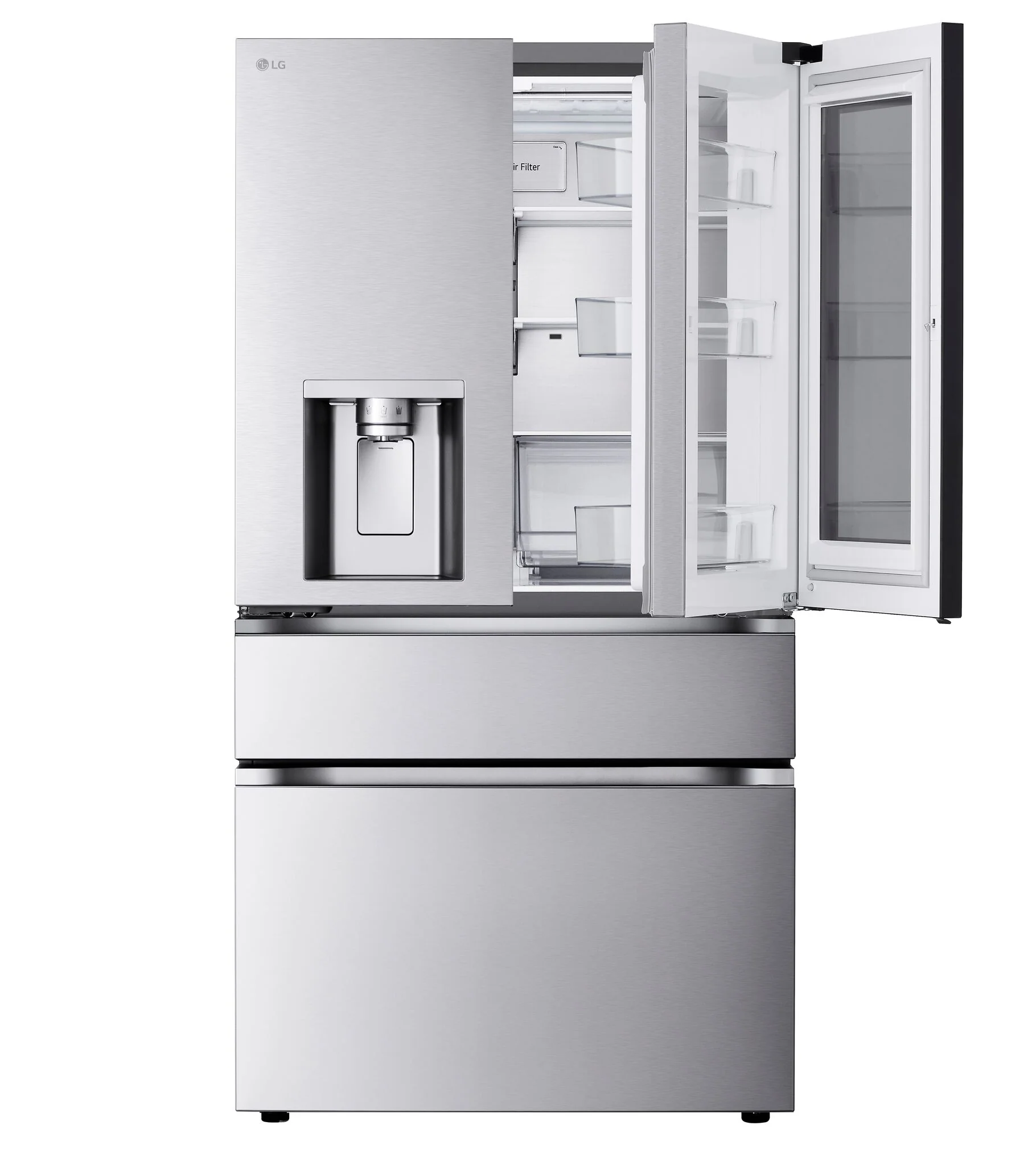 LG 35.75" 29 Cu. Ft. Smudge Resistant Stainless Steel Smart MAX 4-Door French Door Refrigerator with MyColor - LF29S8365S - Image 6