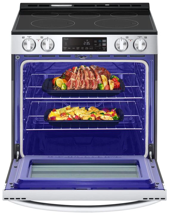 LG Smudge Resistant Stainless Steel Smart Wi-Fi Enabled Electric Slide-in Range with EasyClean® ( 6.3 cu ft.) - LSEL6331F - Image 5