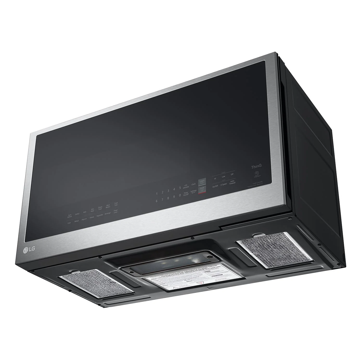 LG Smudge Resistant Stainless Steel Smart Wi-Fi Enabled Over-the-Range Microwave with EasyClean® (2.0 cu. ft.) - MVEL2033F - Image 5