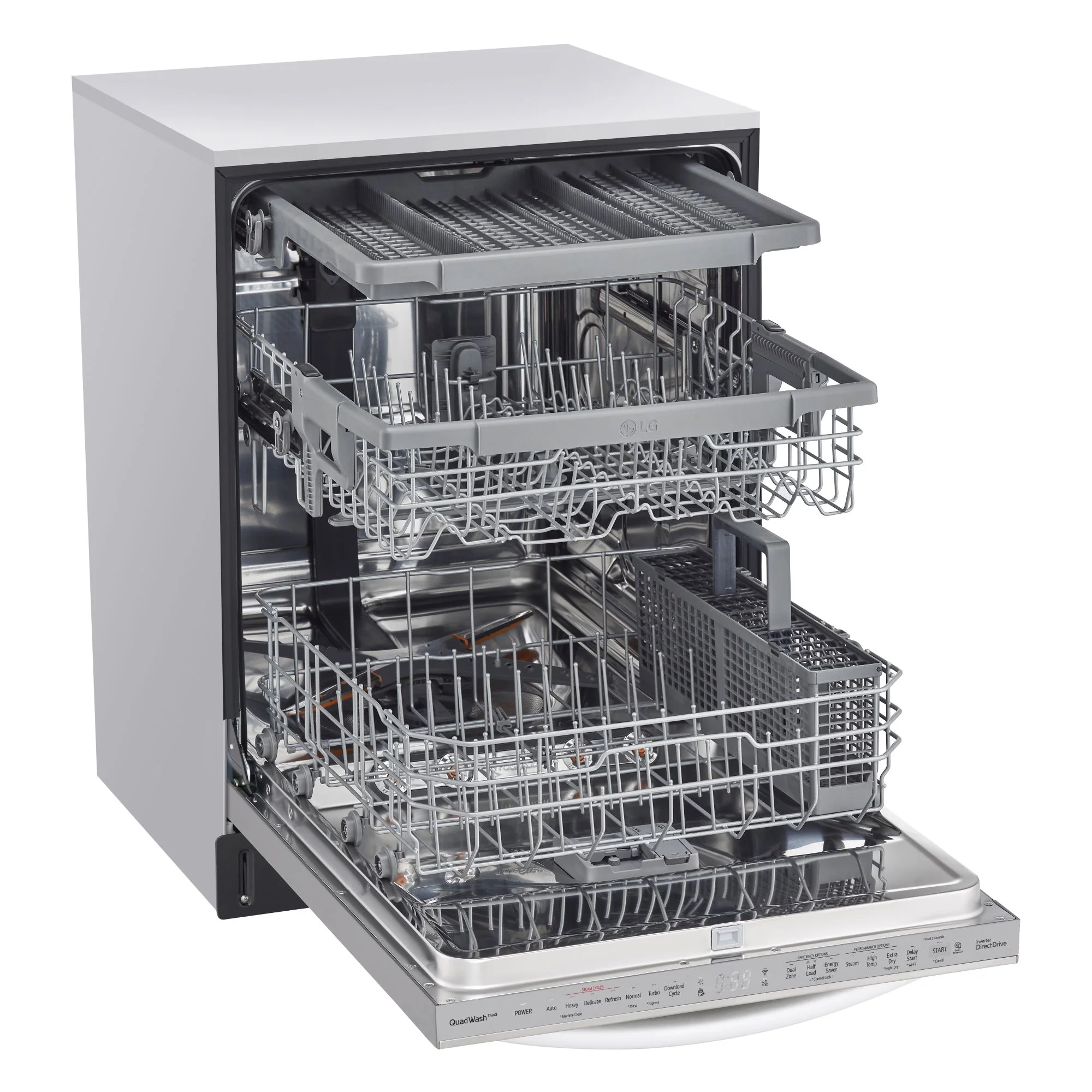 LG Smudge Resistant Stainless Steel Top Control Smart Dishwasher with TrueSteam®  - LDTS5552S - Image 2
