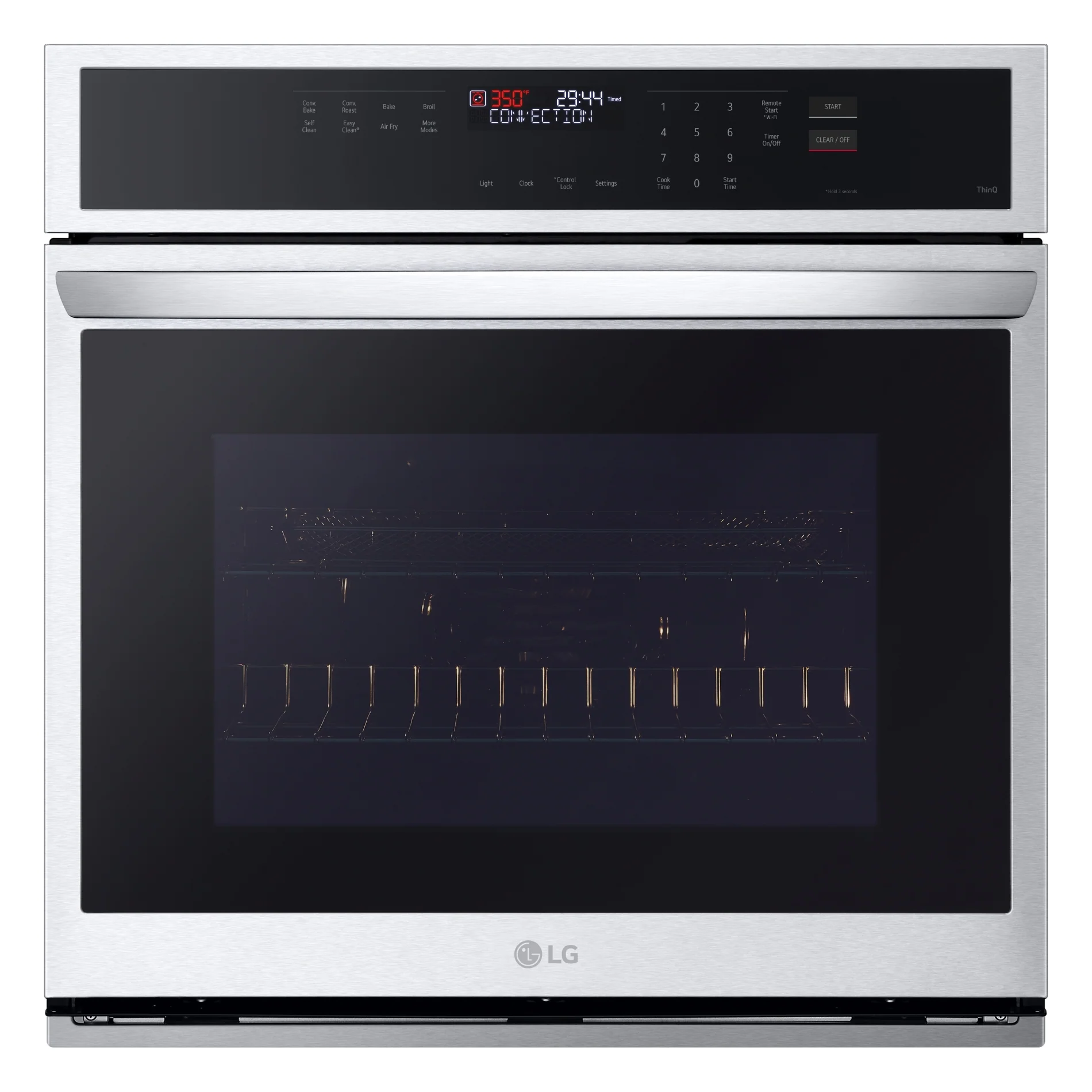 LG Stainless Steel 29.74" Smart Single Wall Oven with 
Convection,Air Fry and EasyClean® (4.7 Cu. Ft.) - WSEP4723F - Image 2
