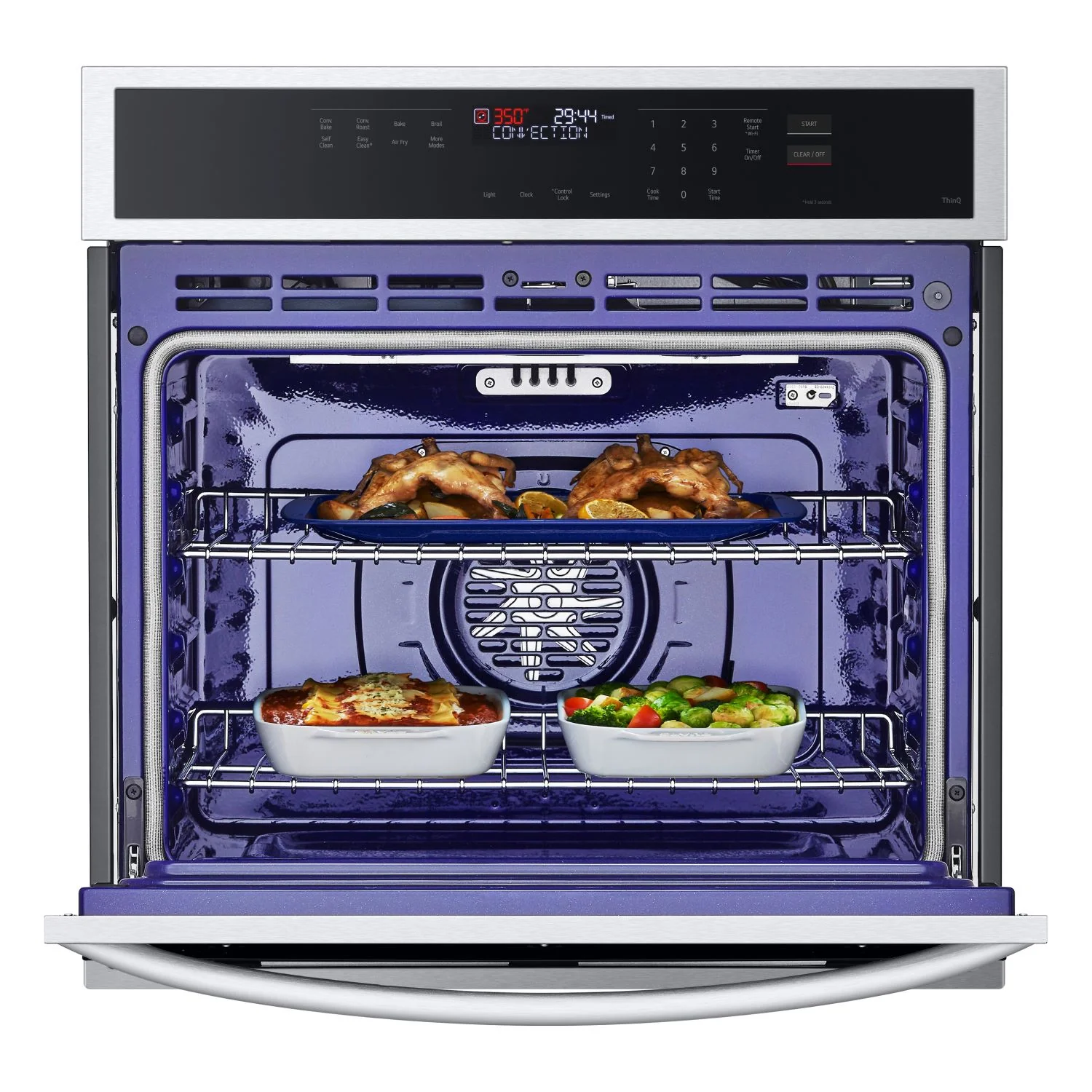 LG Stainless Steel 29.74" Smart Single Wall Oven with 
Convection,Air Fry and EasyClean® (4.7 Cu. Ft.) - WSEP4723F - Image 3