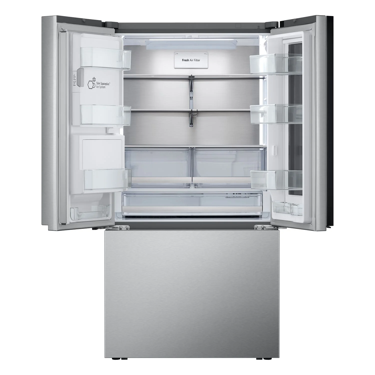 LG 35.75" 31 Cu.Ft. Stainless Steel Smart Mirror InstaView™ Door-in-Door® French Door Refrigerator - LRYKS3106S - Image 5