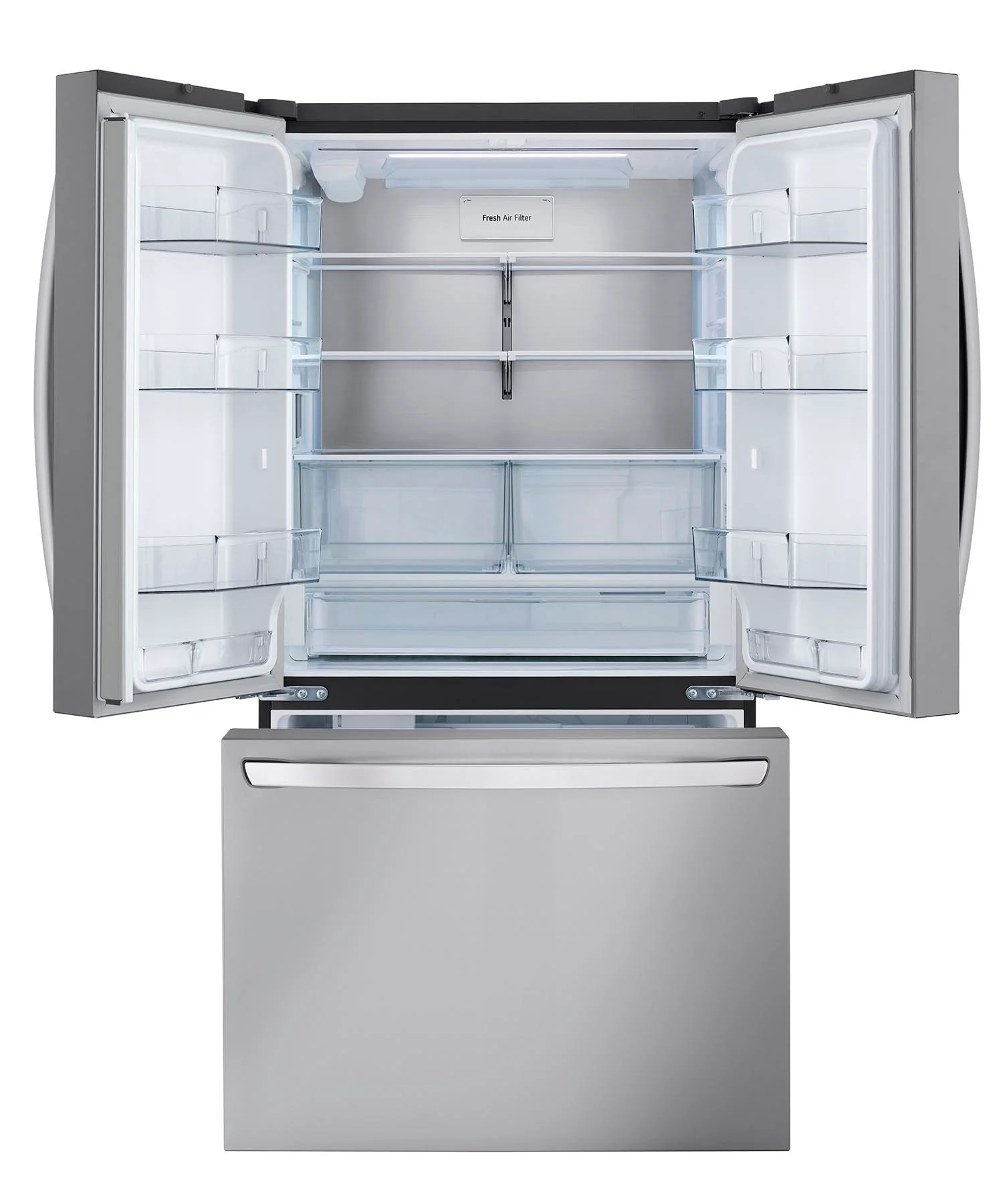 LG 35.75" 27 Cu. Ft. Stainless Steel Smart Counter-Depth MAX™ French Door Refrigerator - LRFLC2706S - Image 5