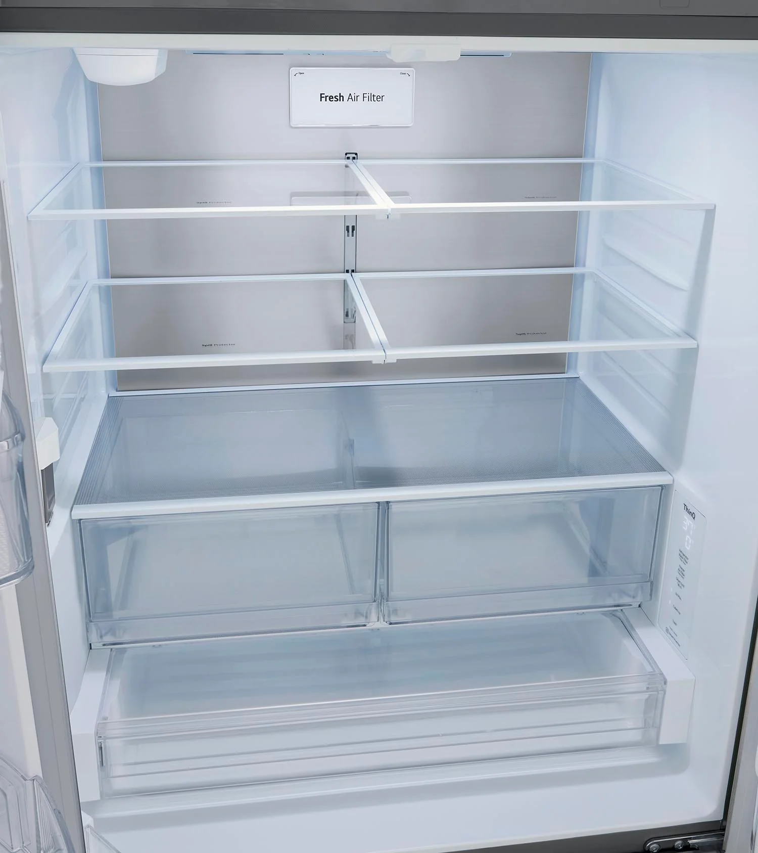 LG 35.75" 27 Cu. Ft. Stainless Steel Smart Counter-Depth MAX™ French Door Refrigerator - LRFLC2706S - Image 8