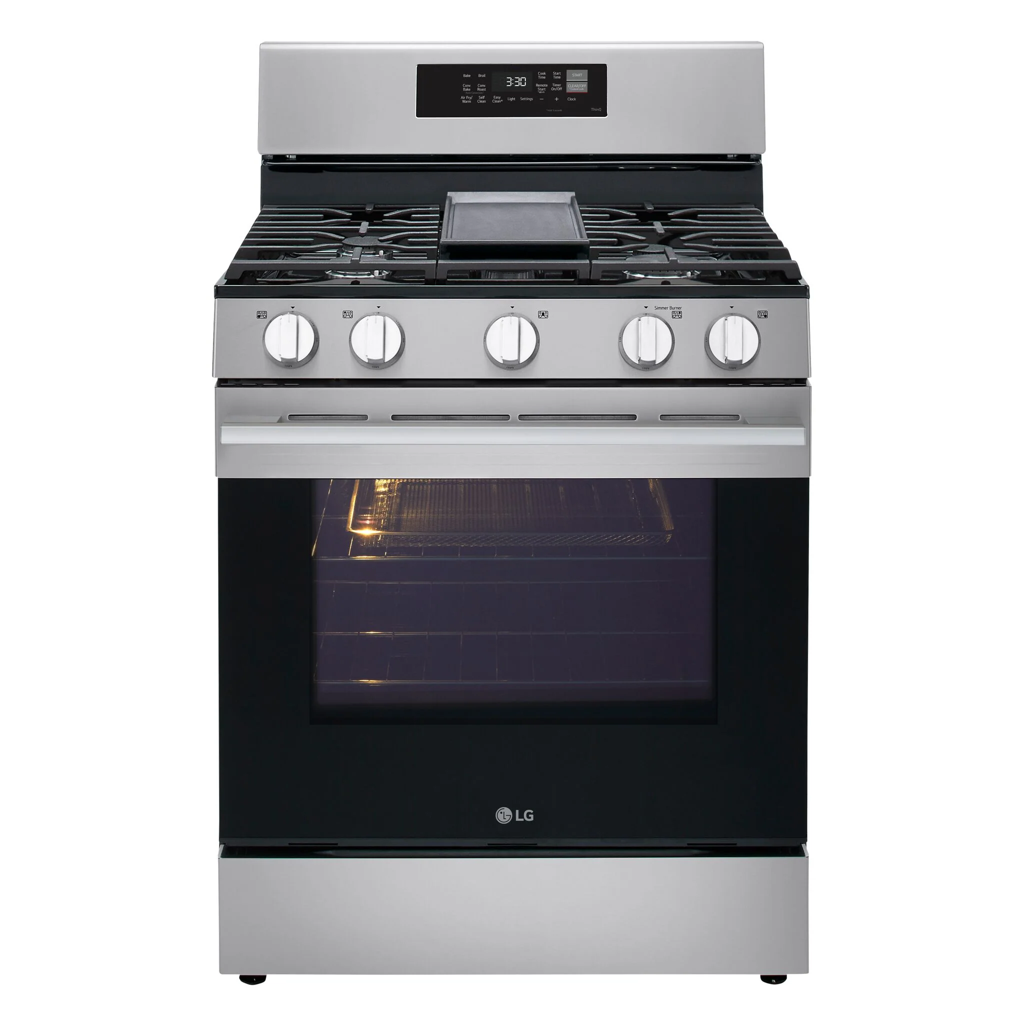 LG Stainless Steel Gas Range with ProBake Convection® (6.3 cu ft.) - LRGN6323Y - Image 3