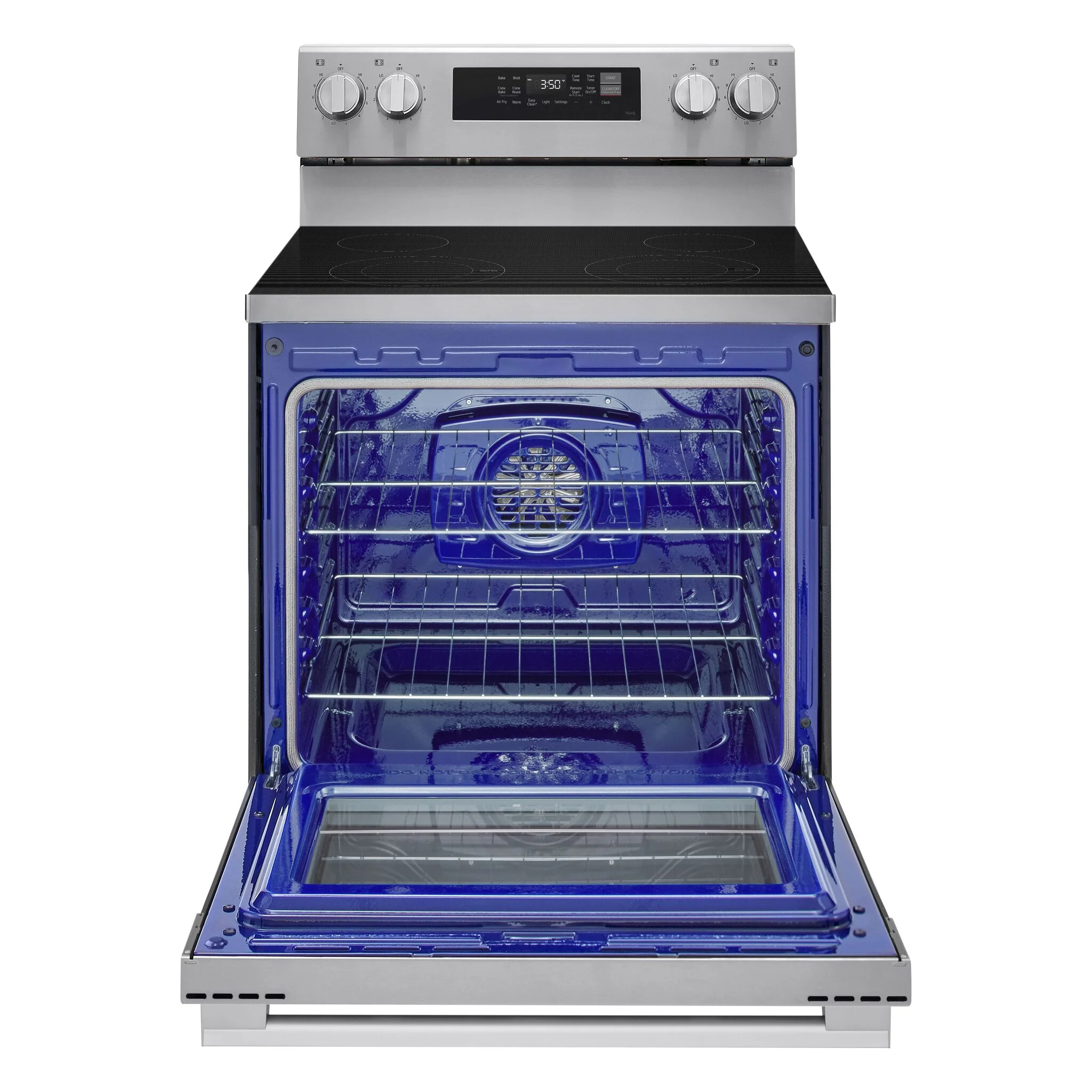 LG Stainless Steel Smart Electric Freestanding Range (6.3 cu. Ft.) - LREN6321YE - Image 3