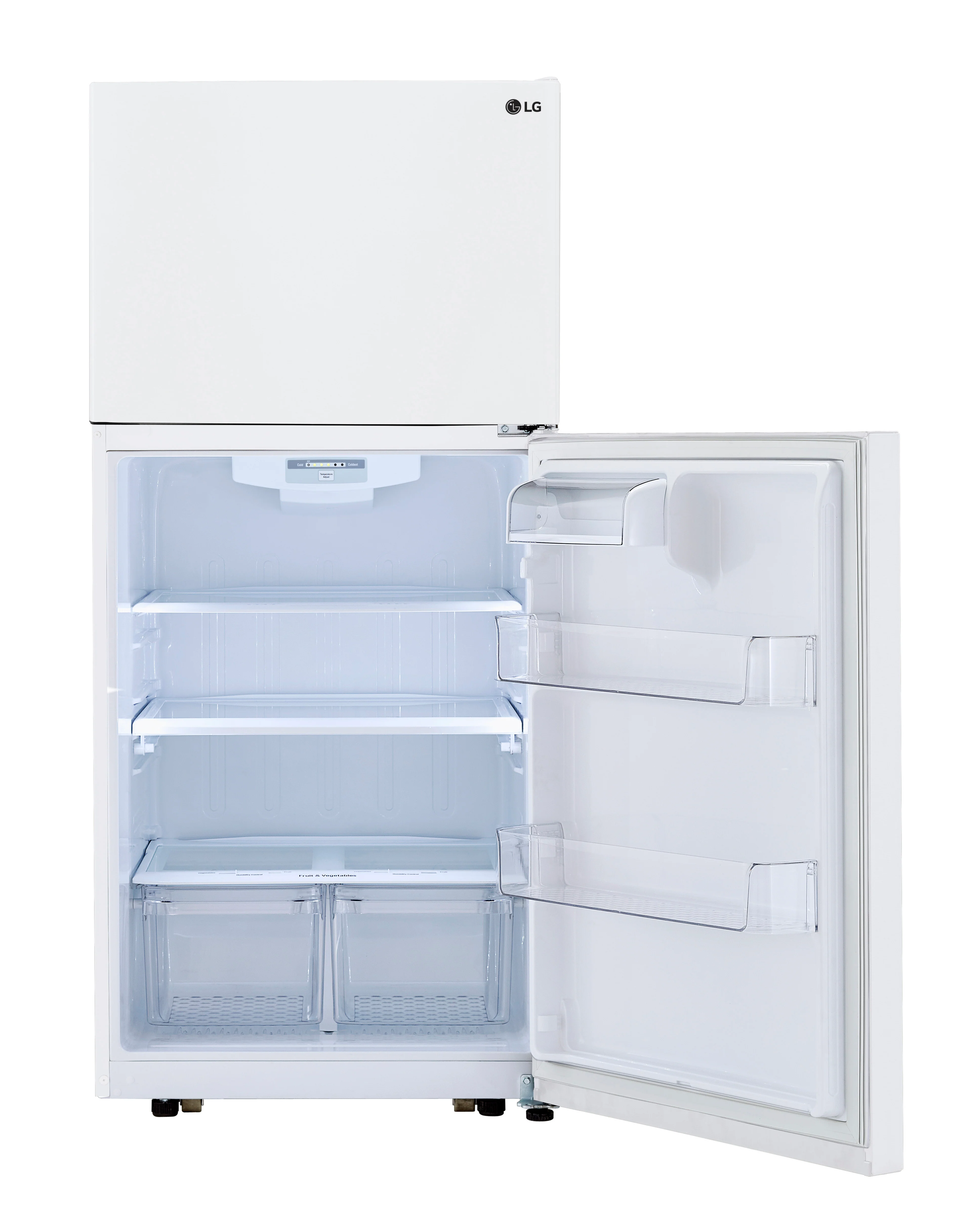 LG 30" 20 Cu. Ft. White Top-Freezer Refrigerator - LTCS20020W - Image 3