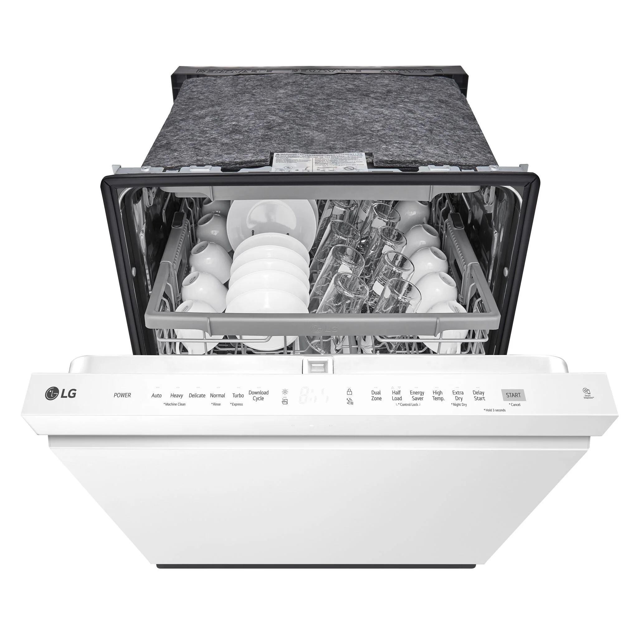 LG White Dishwasher with QuadWash™ - LDPN4542W - Image 4