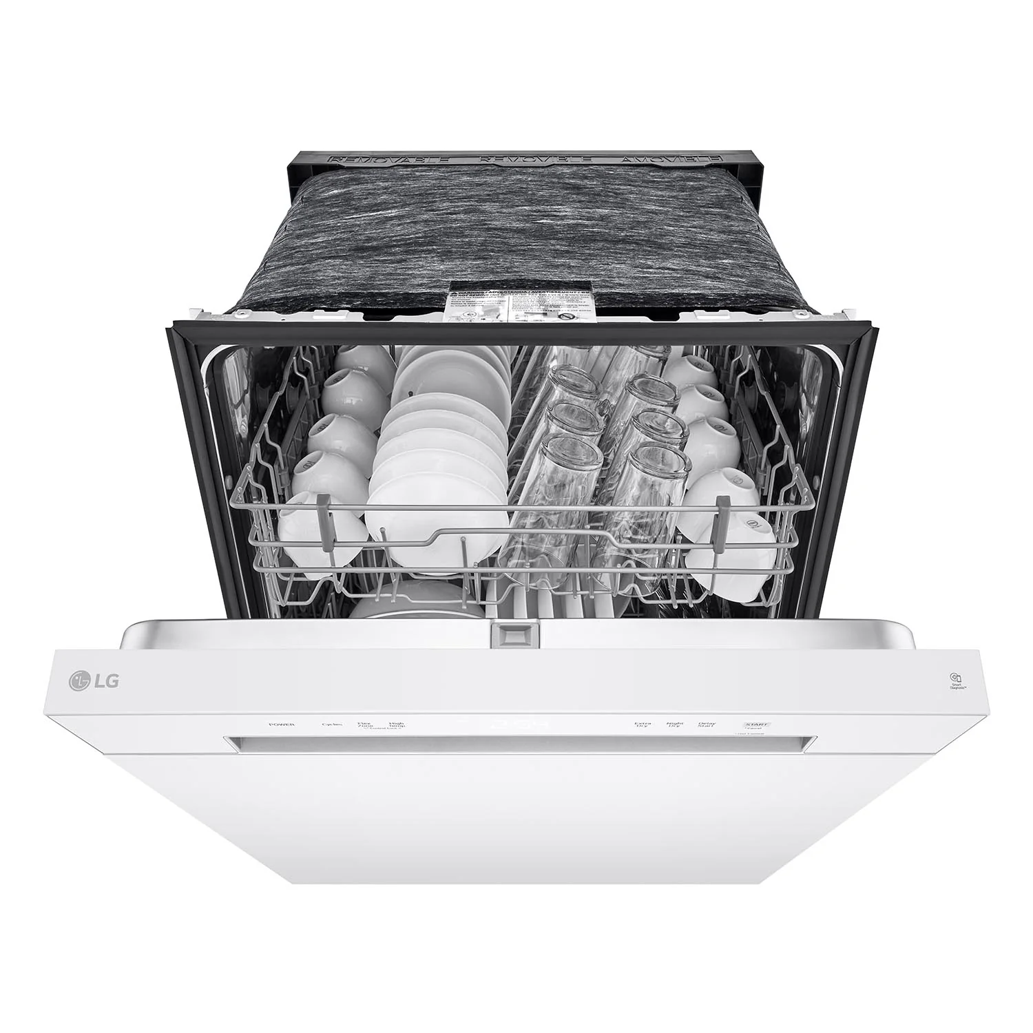 LG White Dishwasher with SenseClean™ and Dynamic Dry™ - LDFC2423W - Image 7