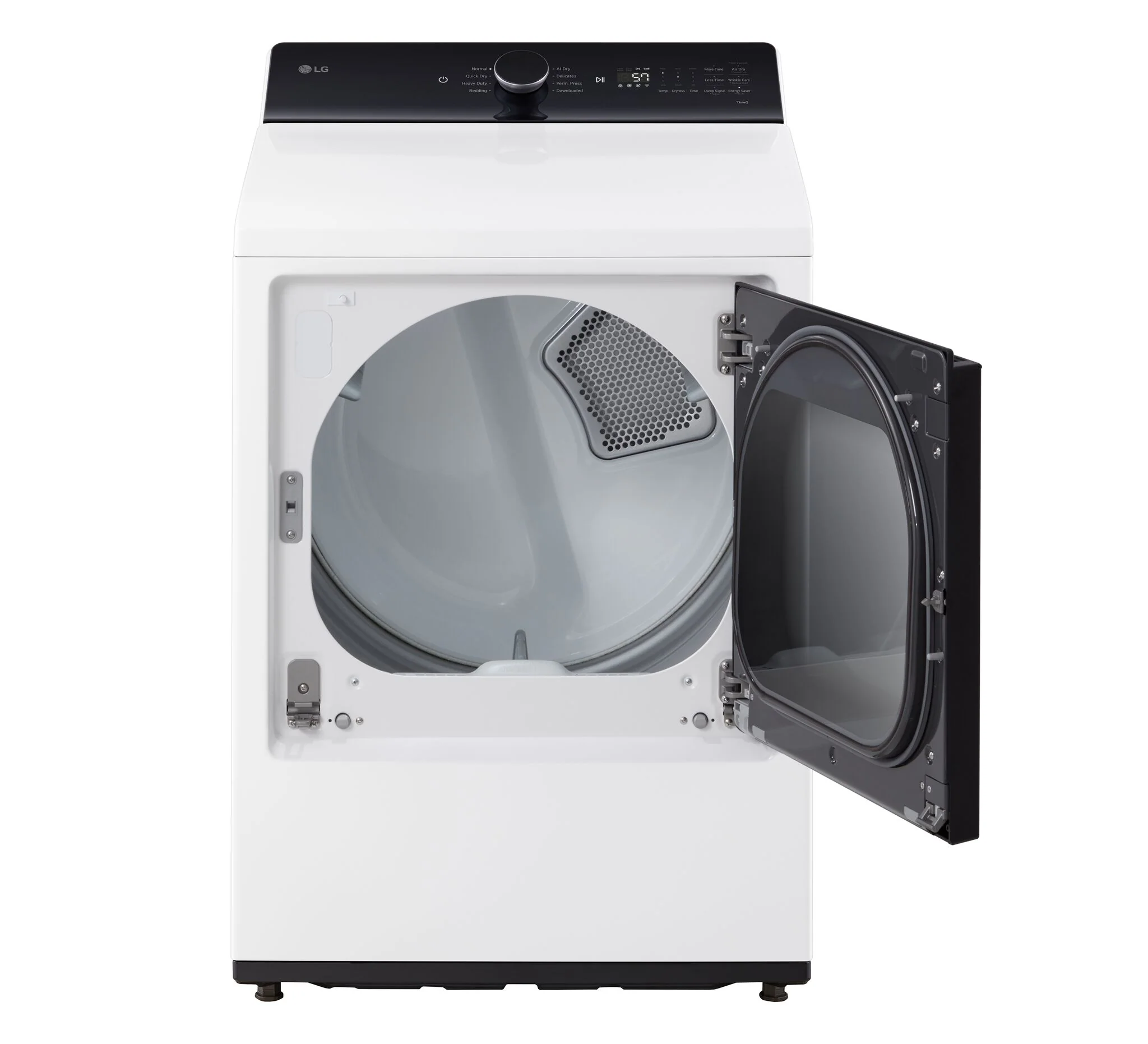 LG White Electric Dryer with EasyLoad™ Door (7.3 cu.ft) - DLE8400WE - Image 2