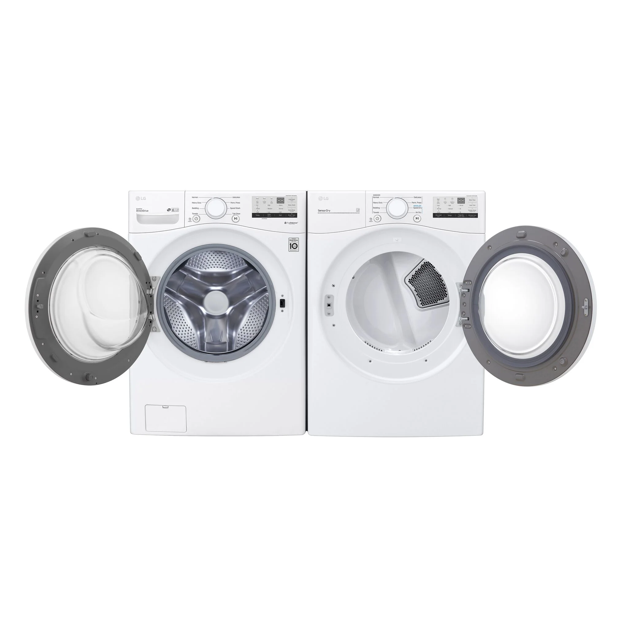 LG White Front Load Washer with 6Motion™ Technology (5.2 Cu.Ft) - WM3400CW - Image 9