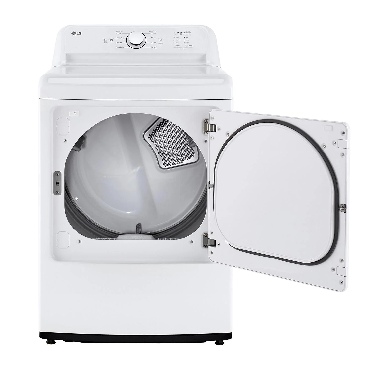 LG White Rear Control Energy Star Dryer with Sensor Dry (7.3 Cu. Ft) - DLE6100W - Image 5