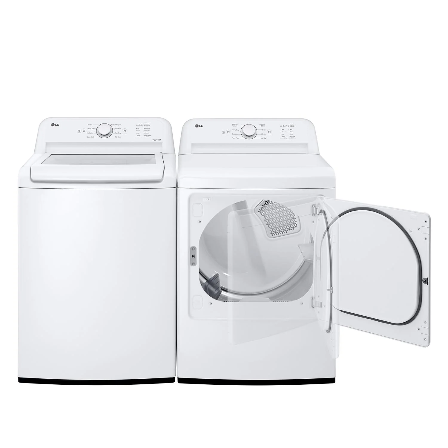 LG White Top Load Washer with Agitator and SlamProof® Glass Lid (4.8 Cu. Ft) -WT6105CW - Image 11