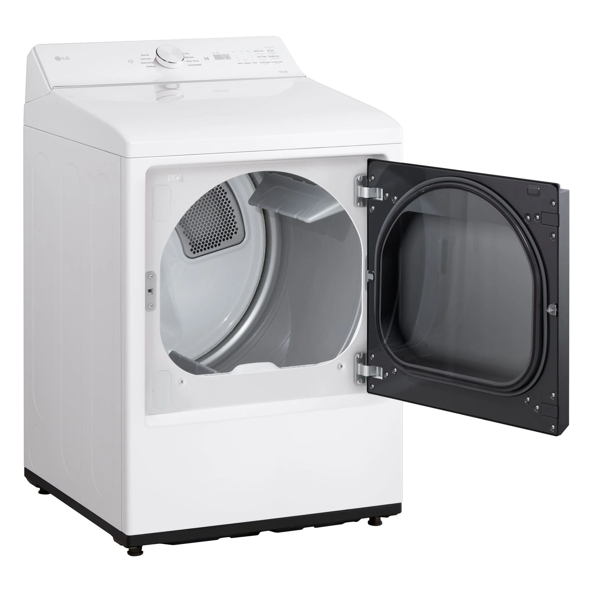 LG White Ultra Large Capacity Rear Control Electric Dryer with AI Sensing (7.3 Cu. Ft) - DLE8200W - Image 2