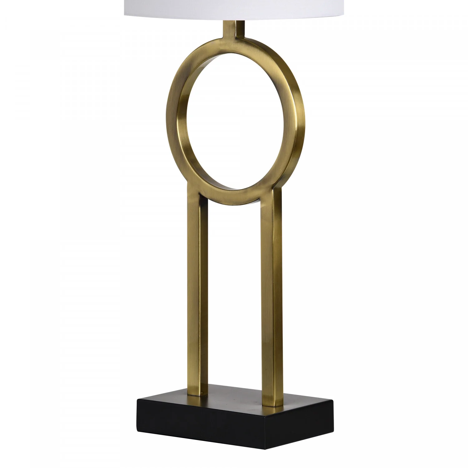 Lington Table Lamp - Plated Antique Brass/Black - Set of Two - Image 2
