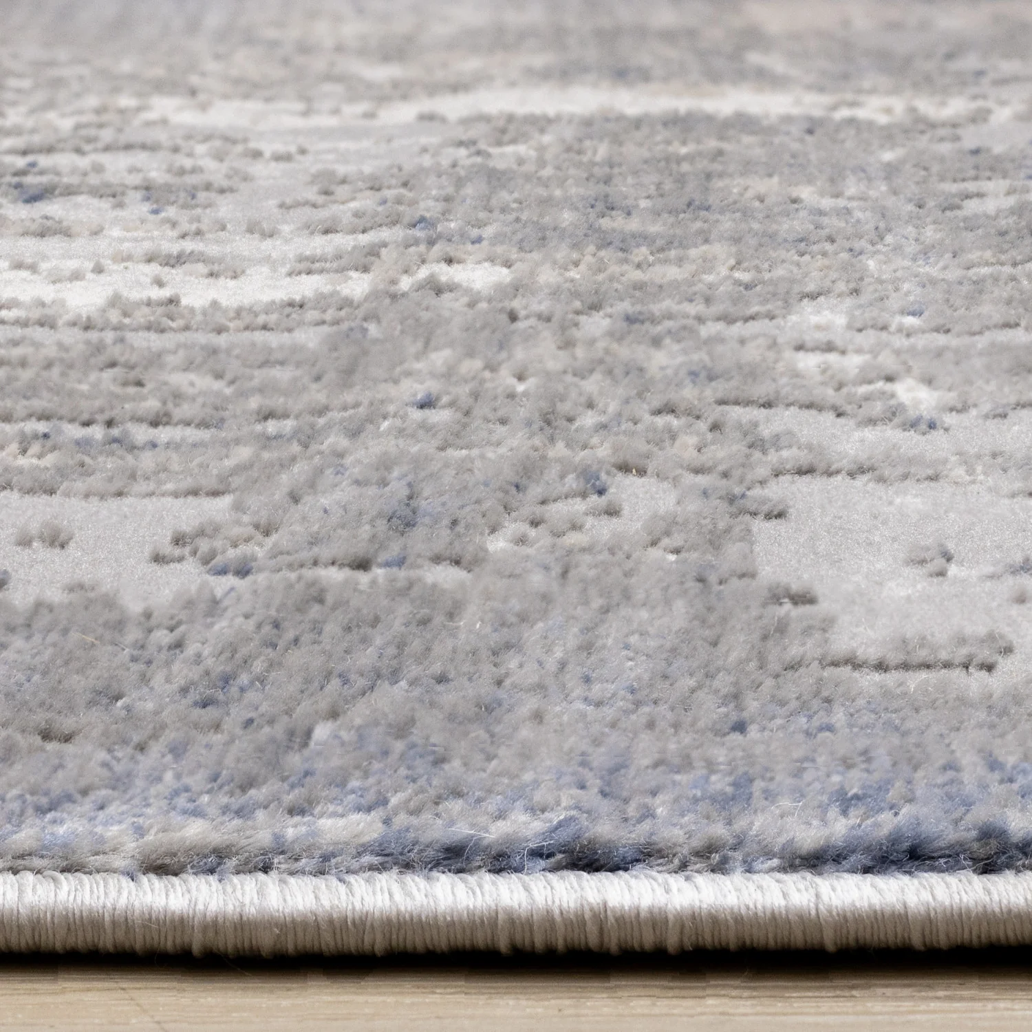 Logan Casual Contemporary Area Rug - 8' X 11' - Cream/Blue/Grey - Image 5