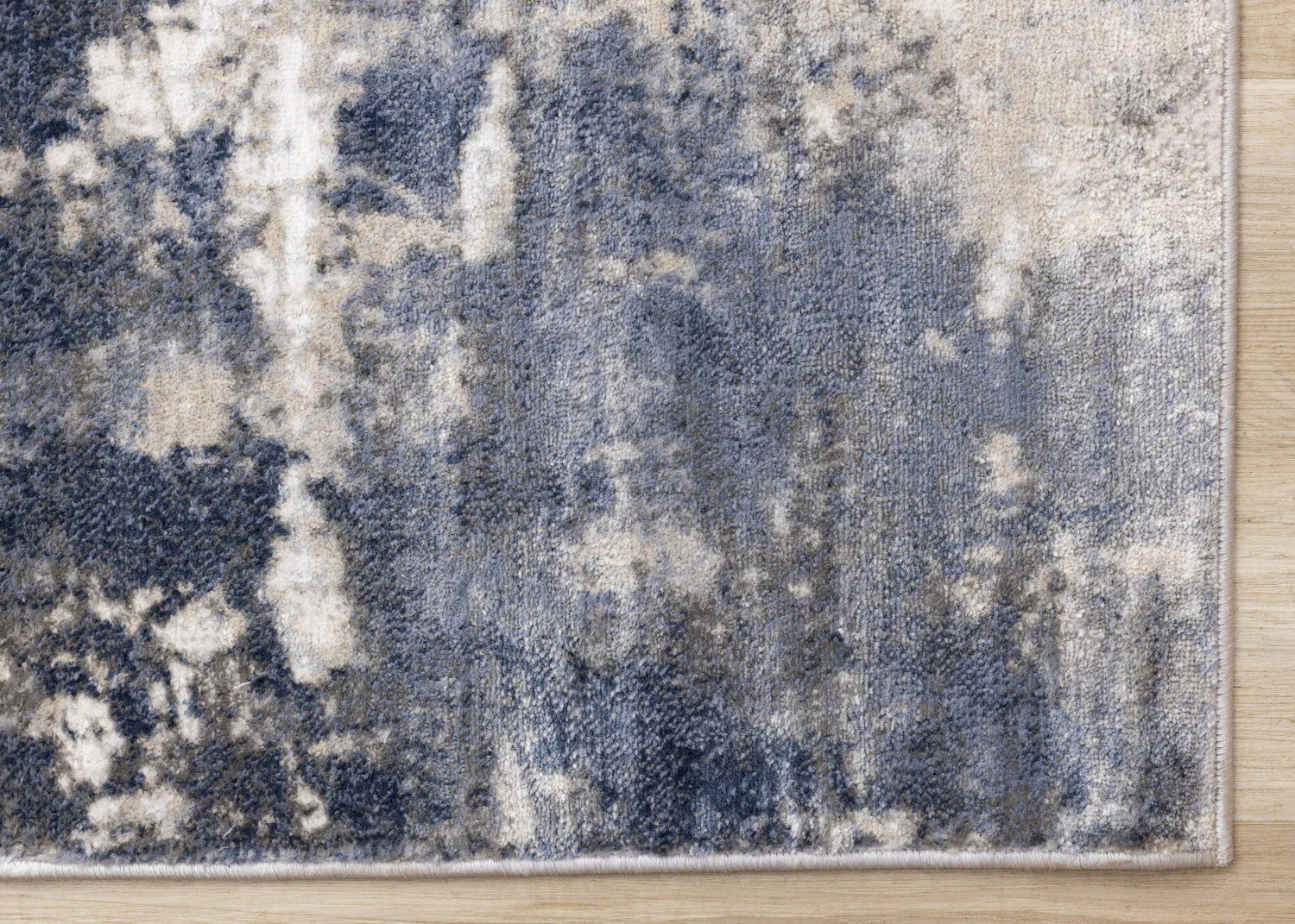 Logan Casual Contemporary Area Rug - 8' X 11' - Cream/Blue/Grey - Image 6