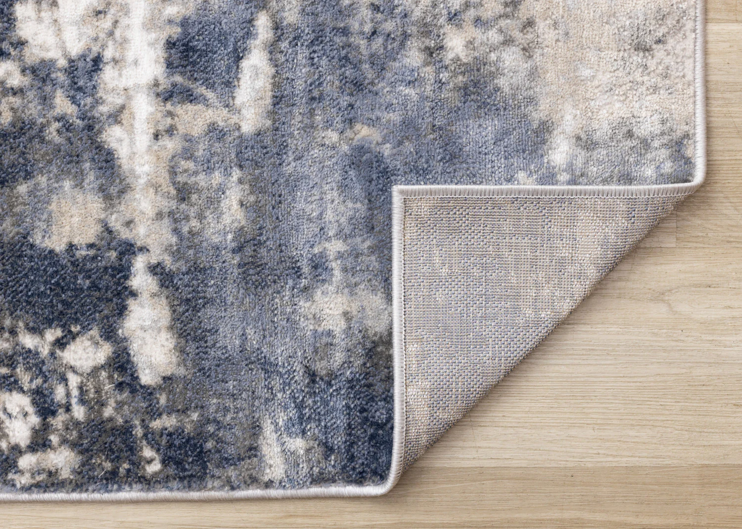 Logan Casual Contemporary Area Rug - 8' X 11' - Cream/Blue/Grey - Image 7