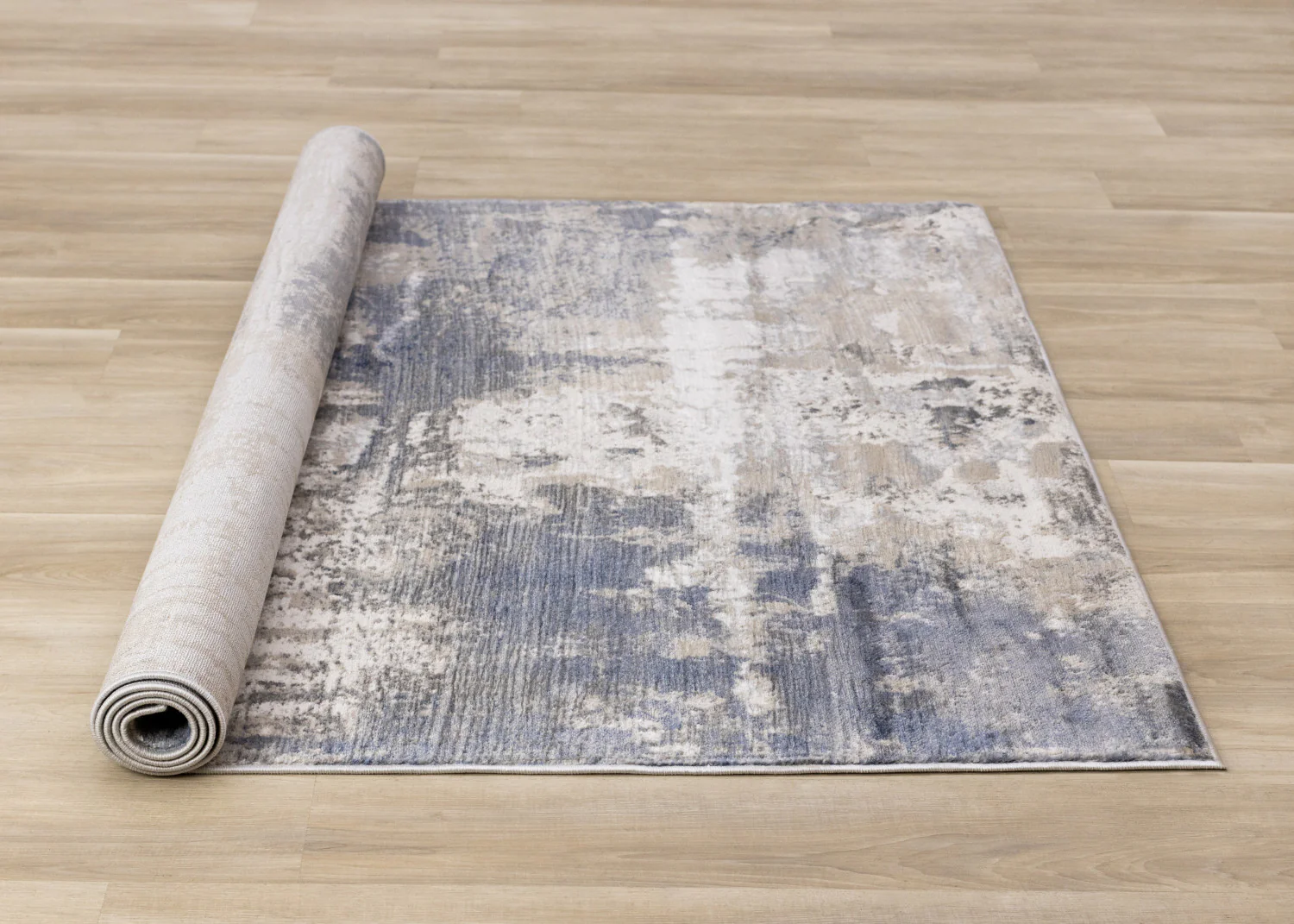 Logan Casual Contemporary Area Rug - 8' X 11' - Cream/Blue/Grey - Image 8