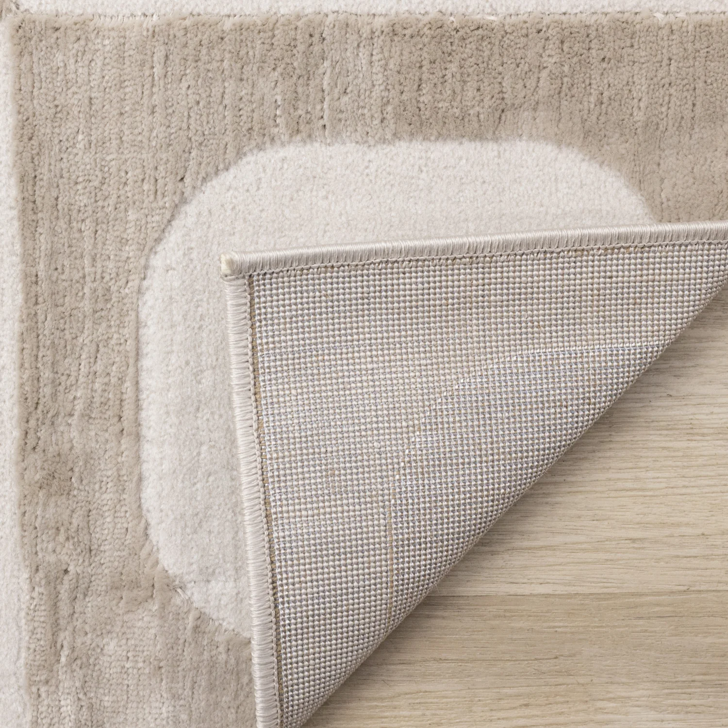 Logan Contemporary Modern Area Rug - 8' X 11' - Beige/Cream - Image 11