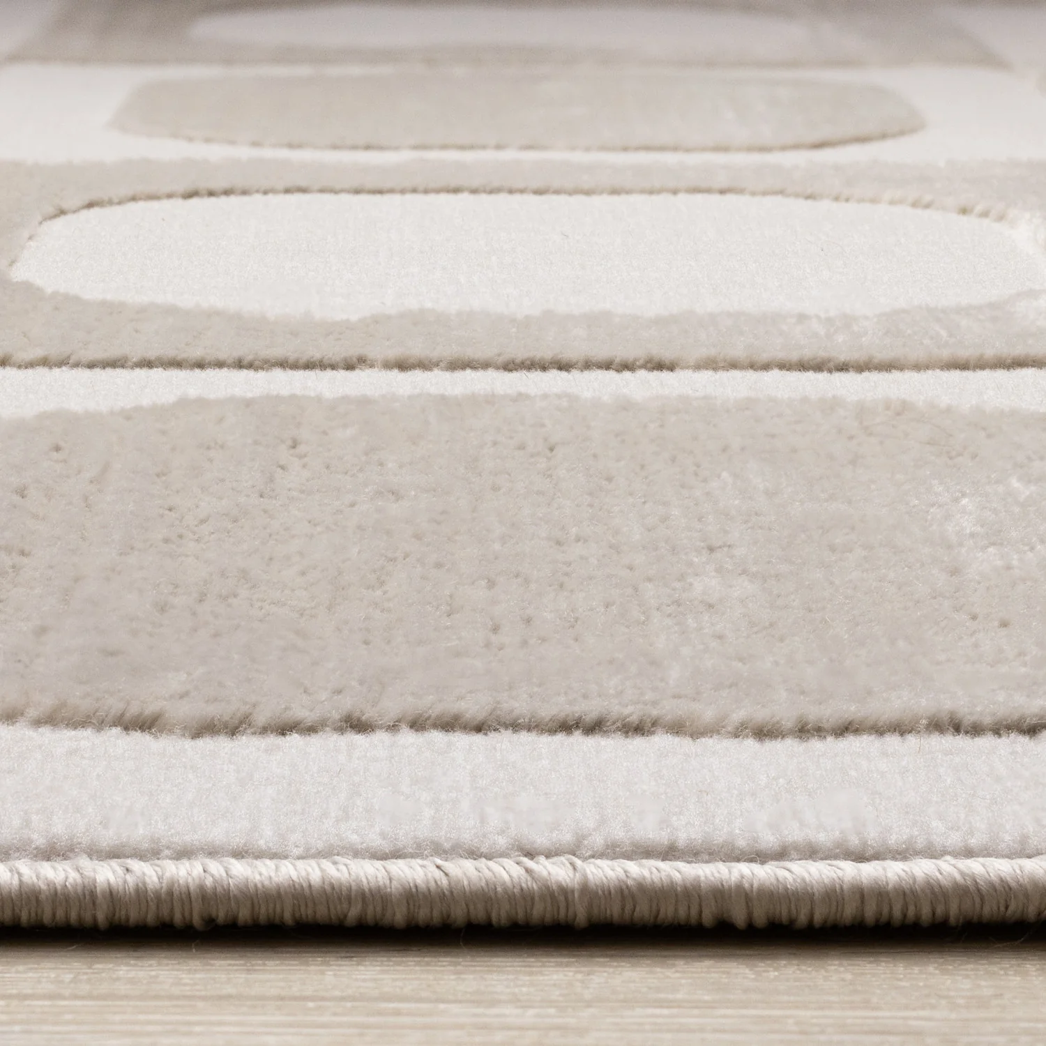 Logan Contemporary Modern Area Rug - 8' X 11' - Beige/Cream - Image 5
