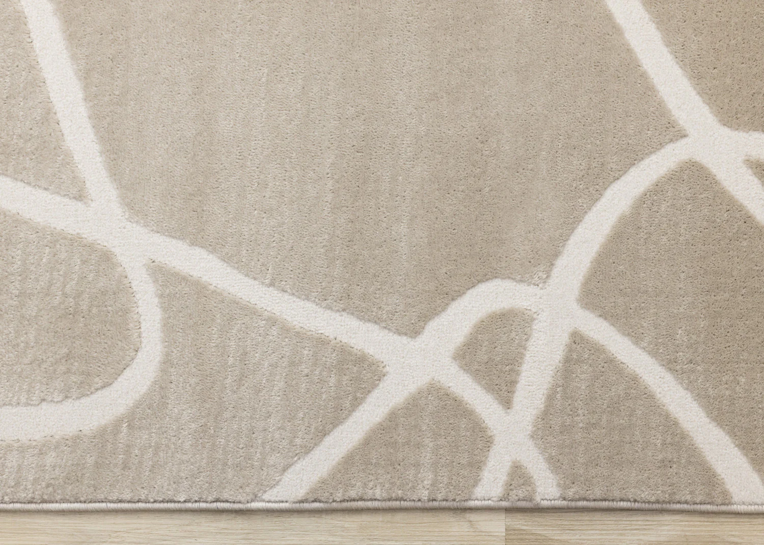 Logan Contemporary Swirls Area Rug - 5' X 8' - Beige/Cream - Image 9