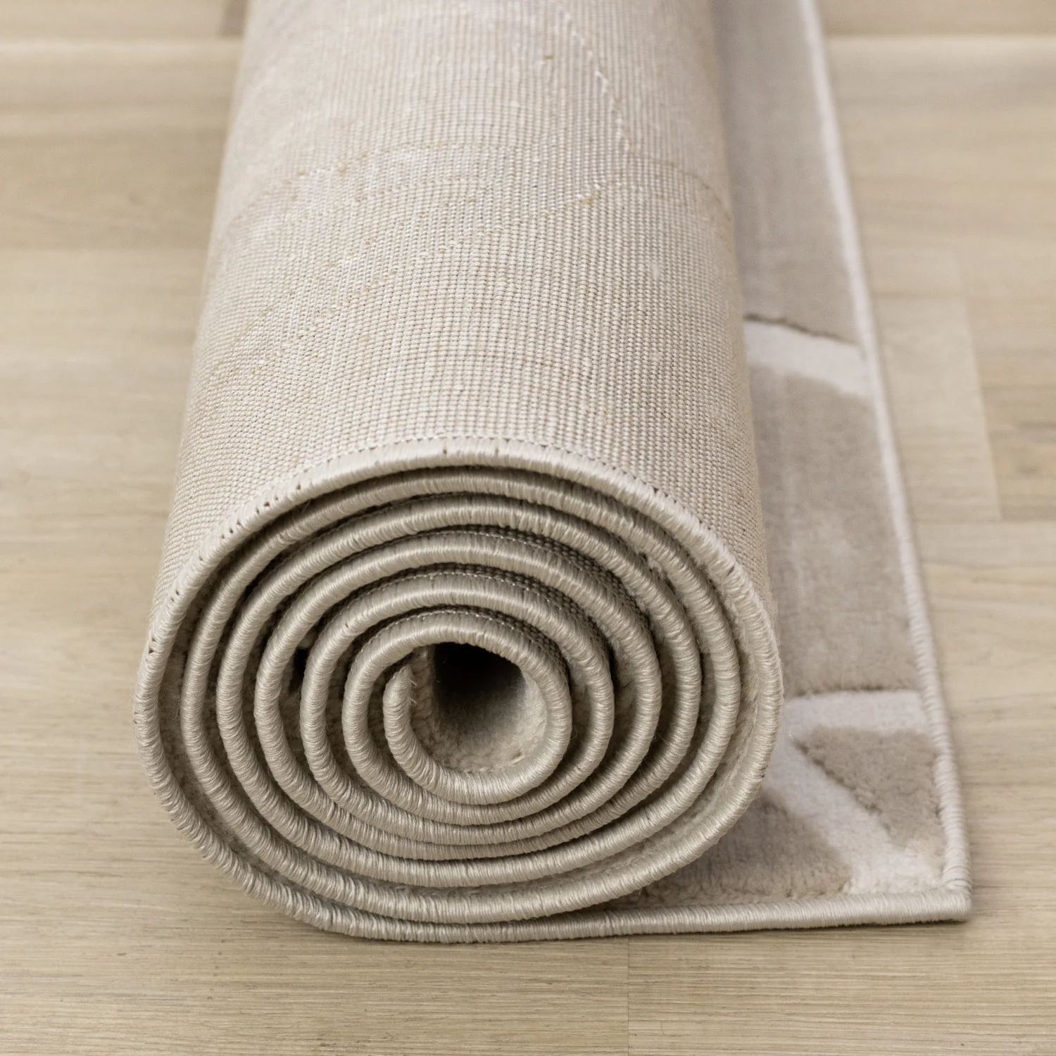 Logan Contemporary Swirls Area Rug - 8' X 11' - Beige/Cream - Image 13