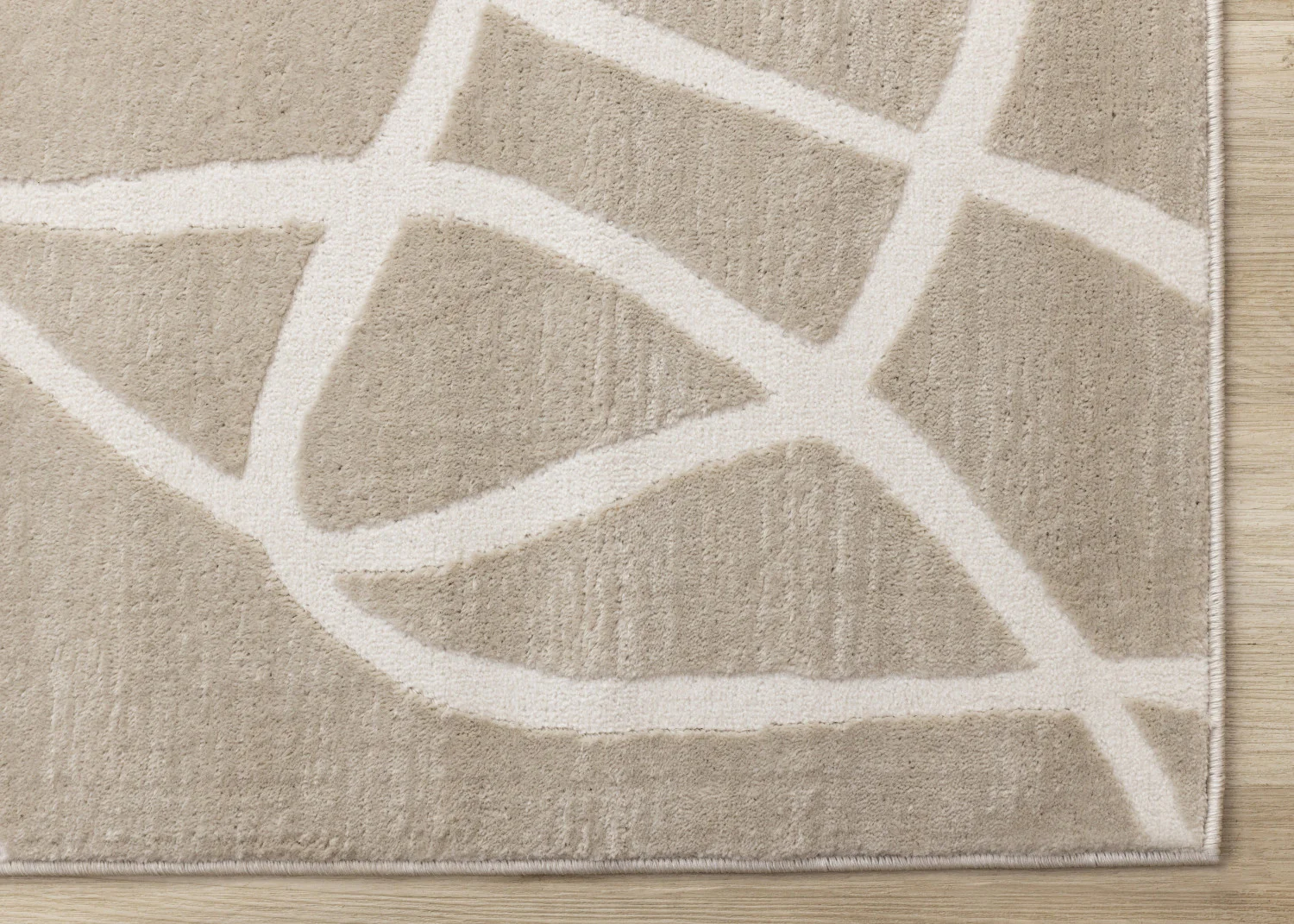Logan Contemporary Swirls Area Rug - 8' X 11' - Beige/Cream - Image 6