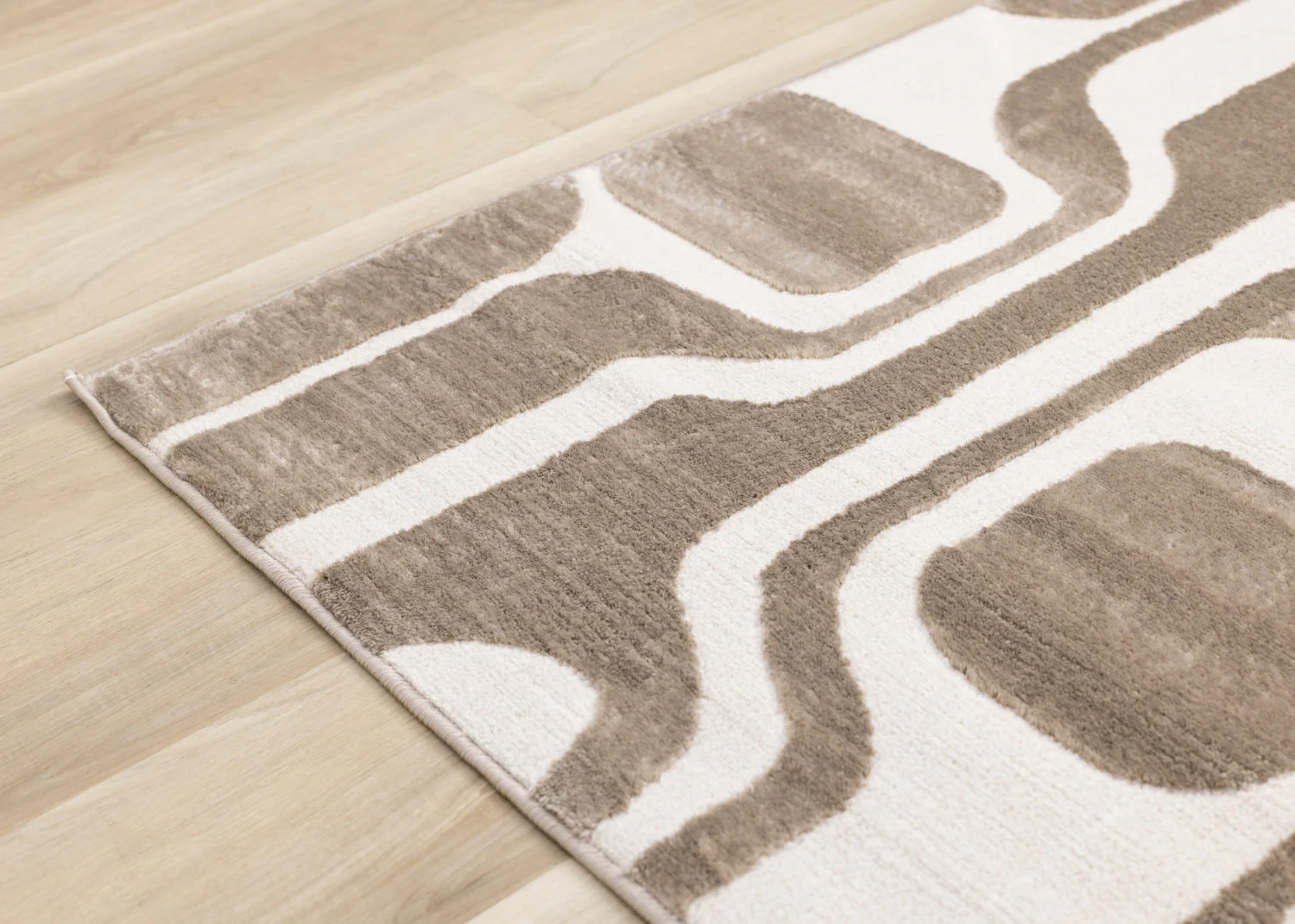 Logan Modern Area Rug - 5' X 8' - Brown/Cream - Image 12