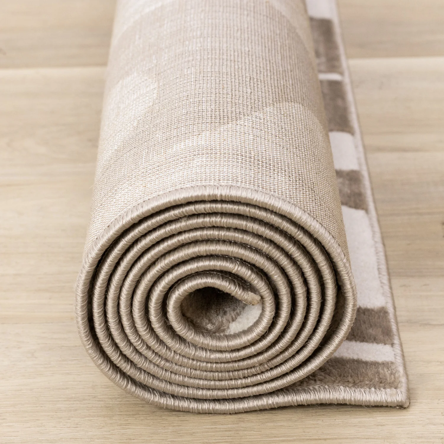 Logan Modern Area Rug - 5' X 8' - Brown/Cream - Image 13