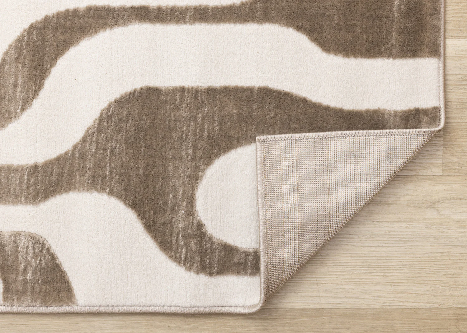 Logan Modern Area Rug - 5' X 8' - Brown/Cream - Image 7
